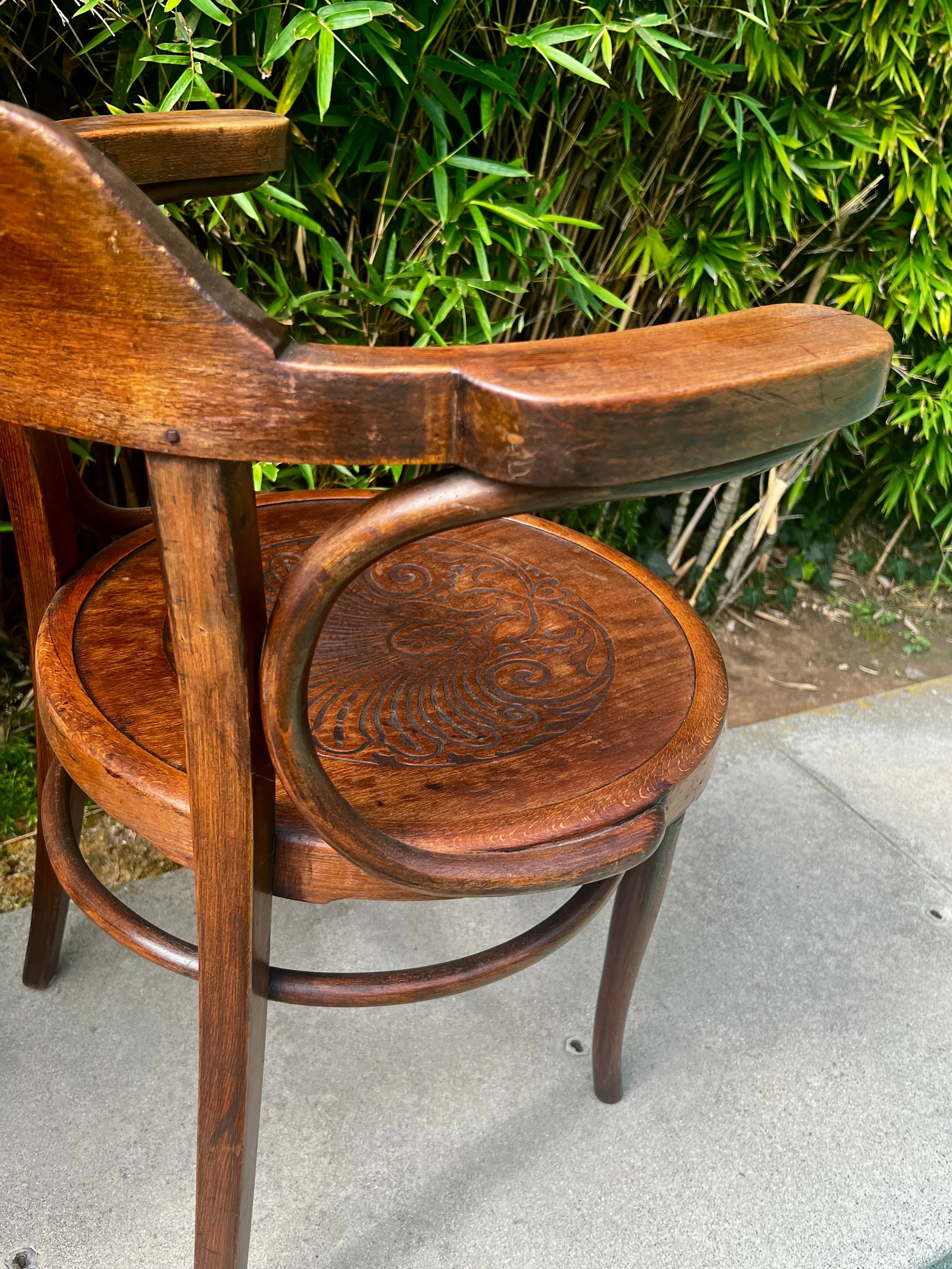 Pair of Antique Thonet-Style Bentwood Armchairs - 6