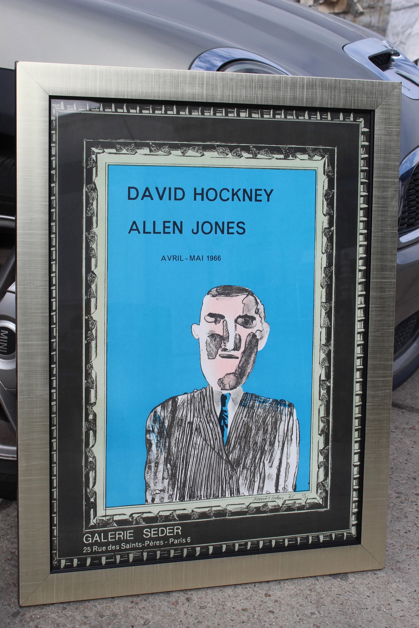 1966 Vintage "David Hockney" Galerie Sedar Exhibition Poster - 2