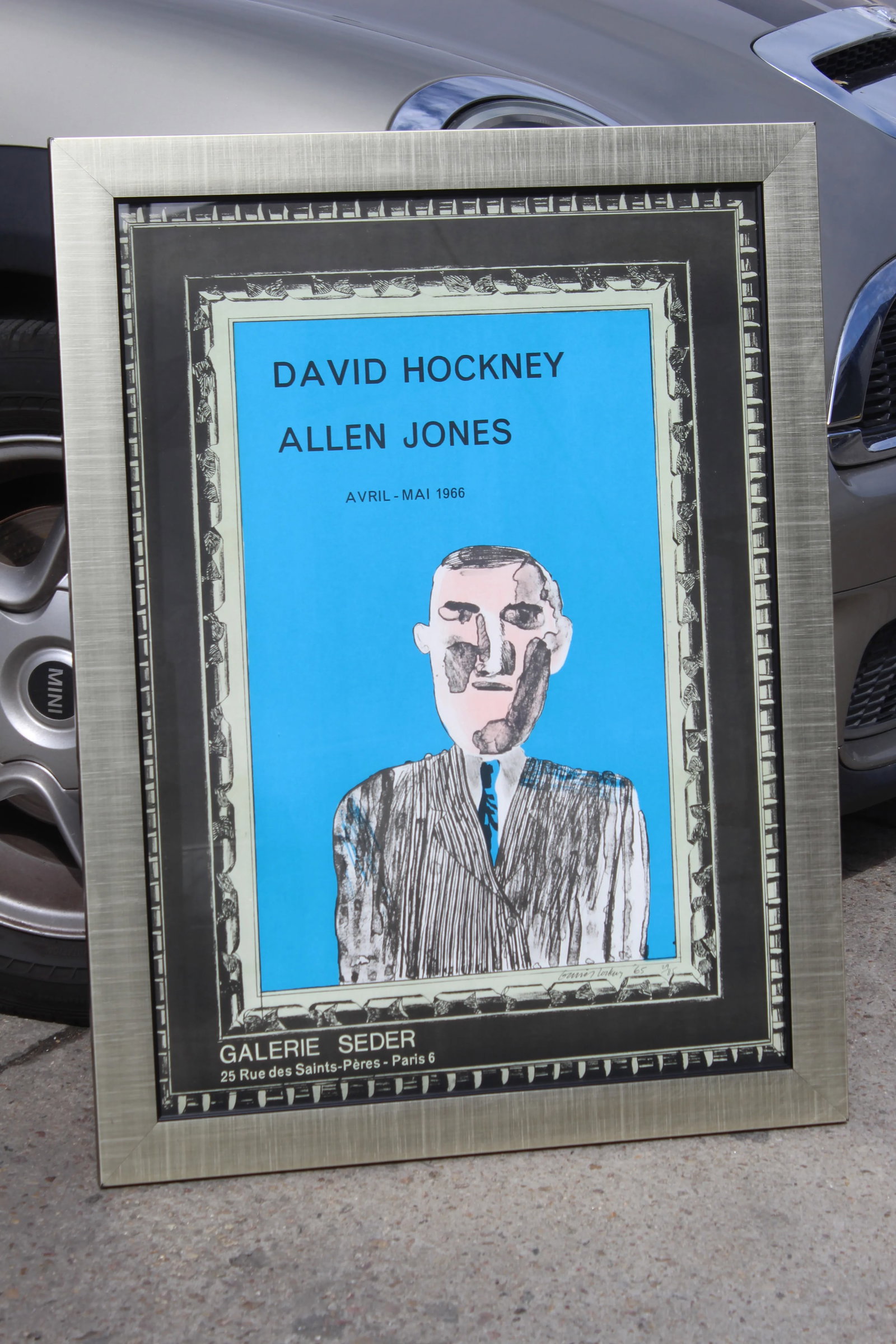 1966 Vintage "David Hockney" Galerie Sedar Exhibition Poster - 5