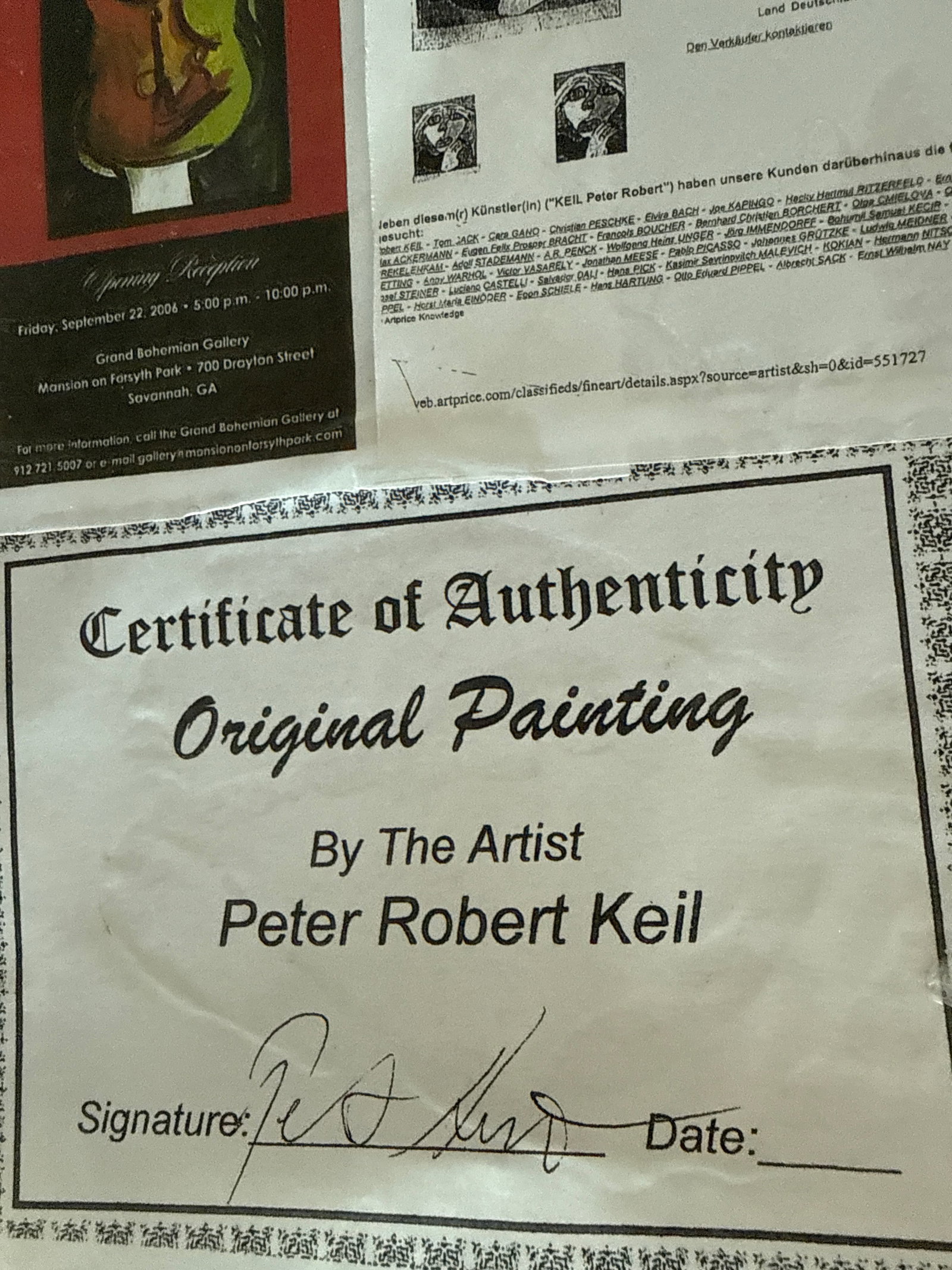 1970s Original Peter Keil Abstract Portrait Painting - 6