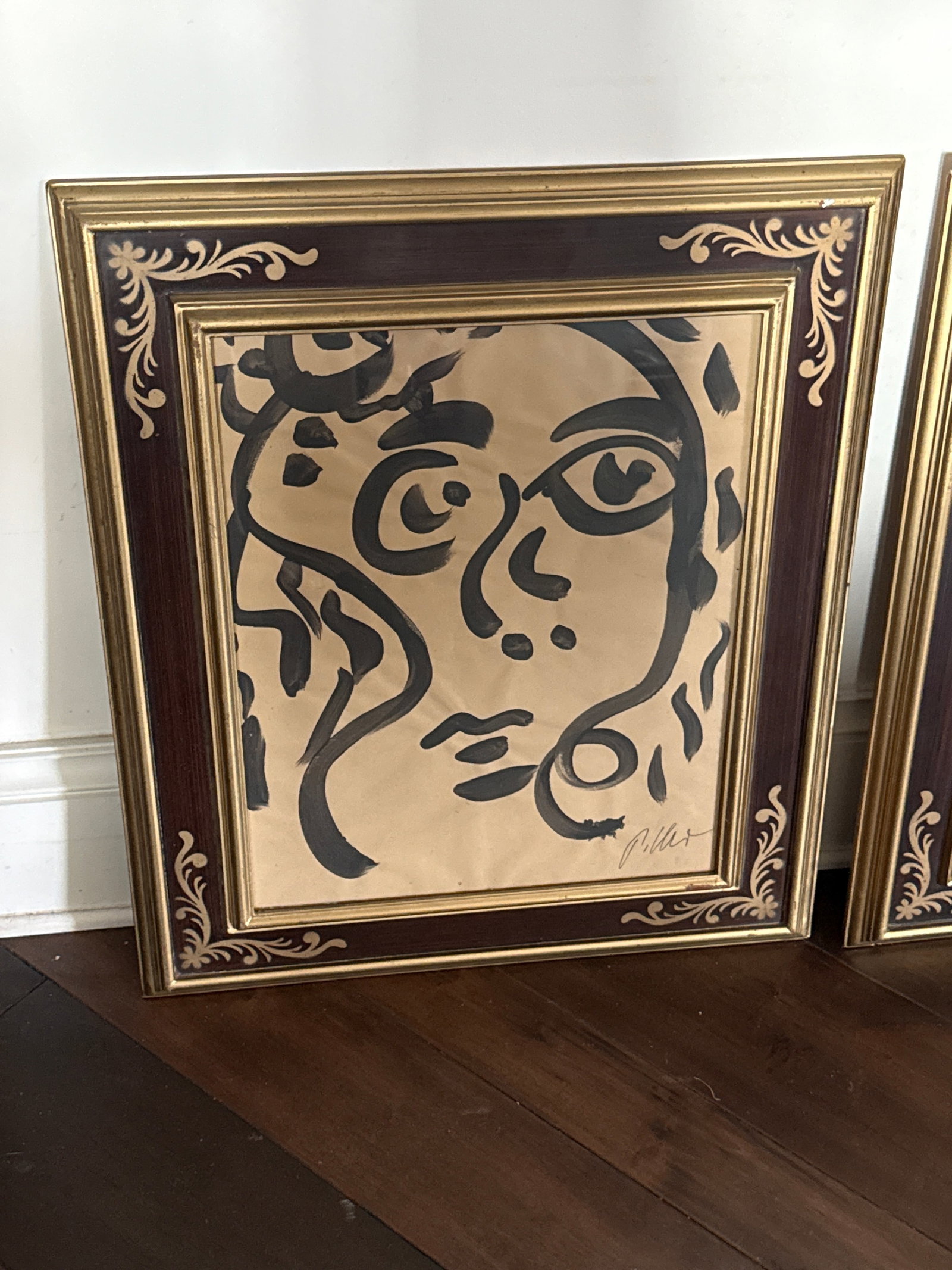 1970s Peter Keil Original Pair of Early Portrait Paintings - 3