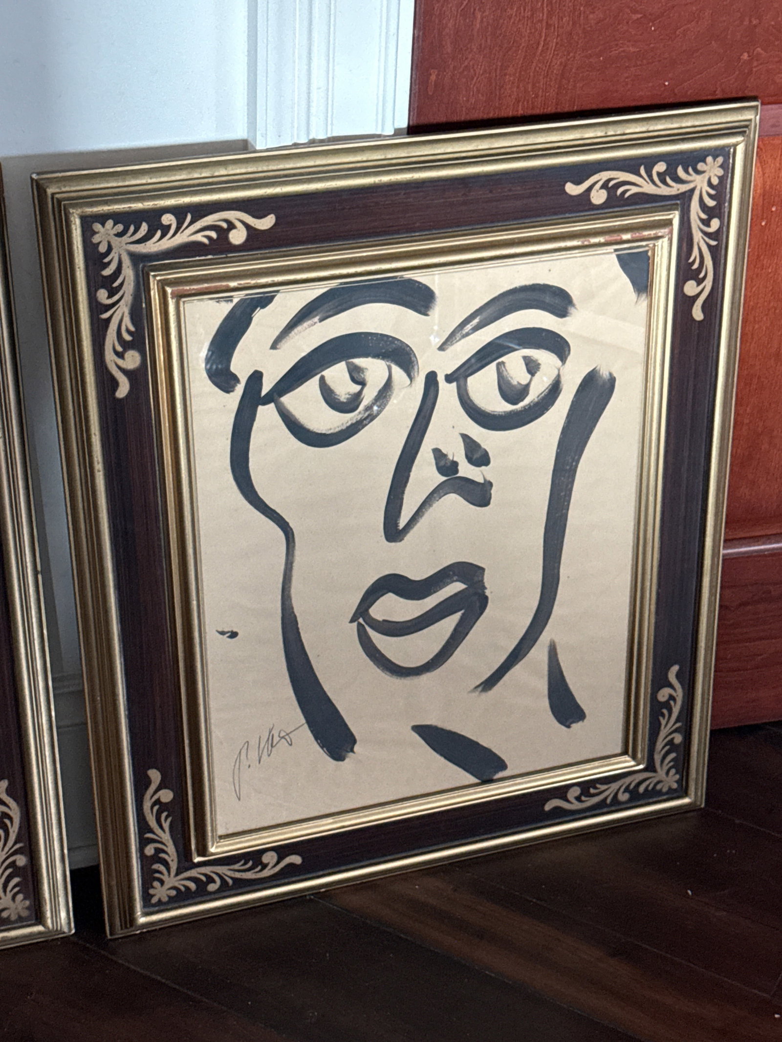 1970s Peter Keil Original Pair of Early Portrait Paintings - 4