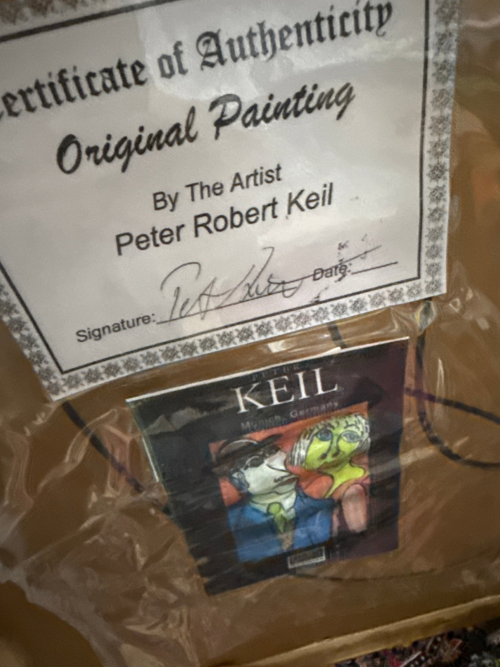 1970s Peter Keil Unique Abstract Colorful Portrait Painting - 7