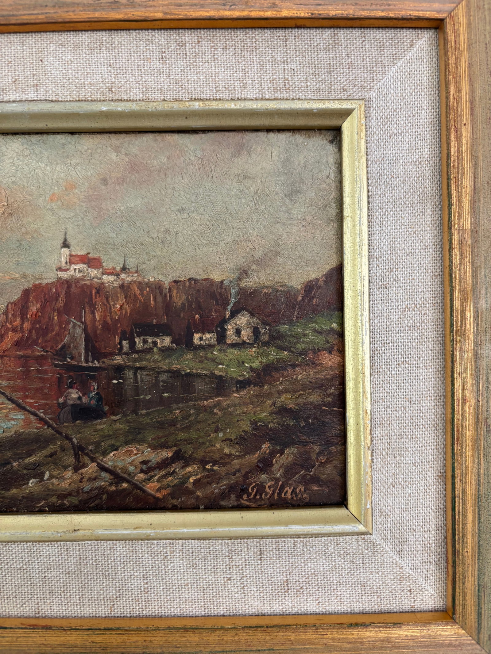 Antique 20th Century European Coastal Seascape Oil Painting - Framed - 8