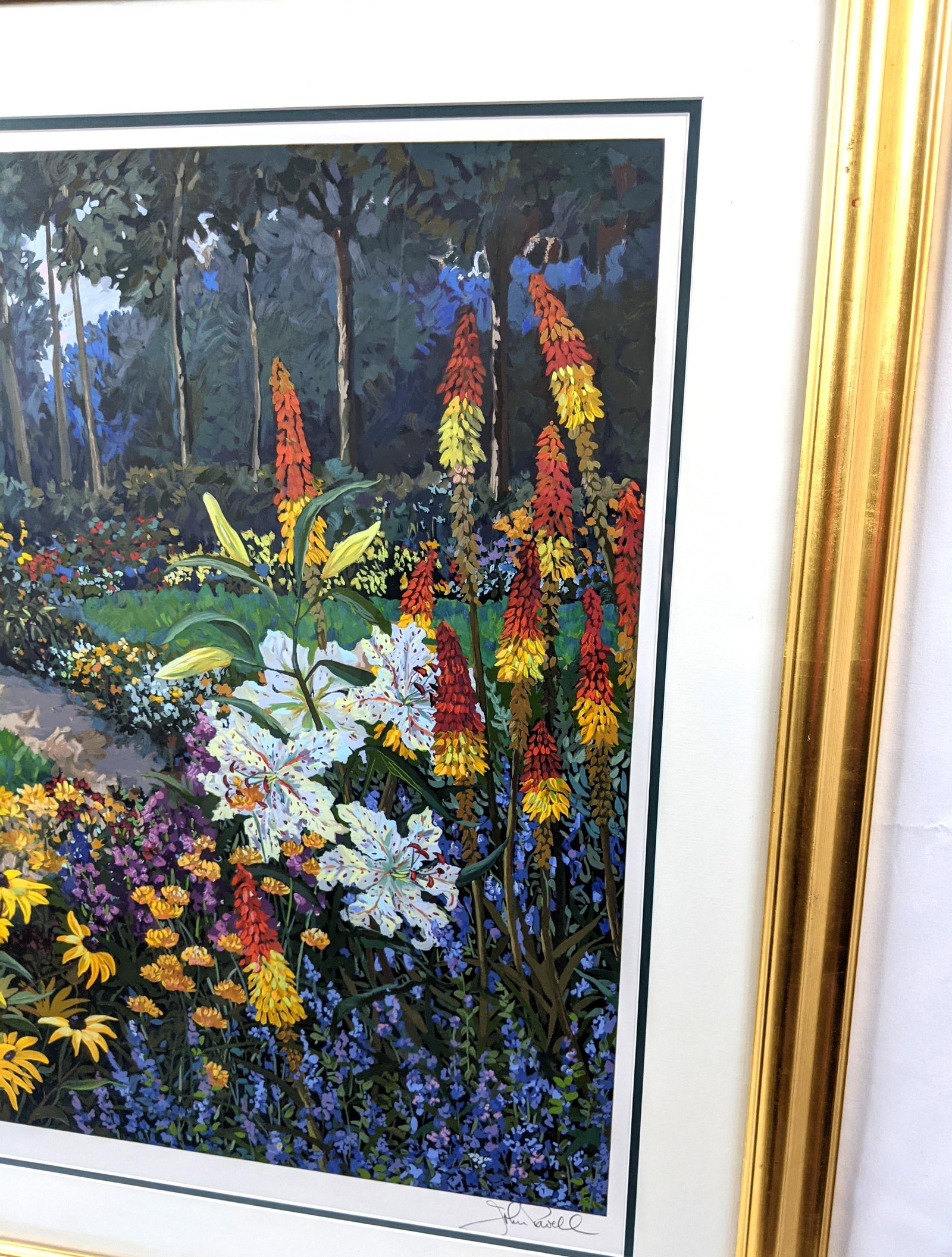 Late 20th Century John Powell Signed Limited Edition Print, Numbered 118/395, Framed Botanical Lands - 7