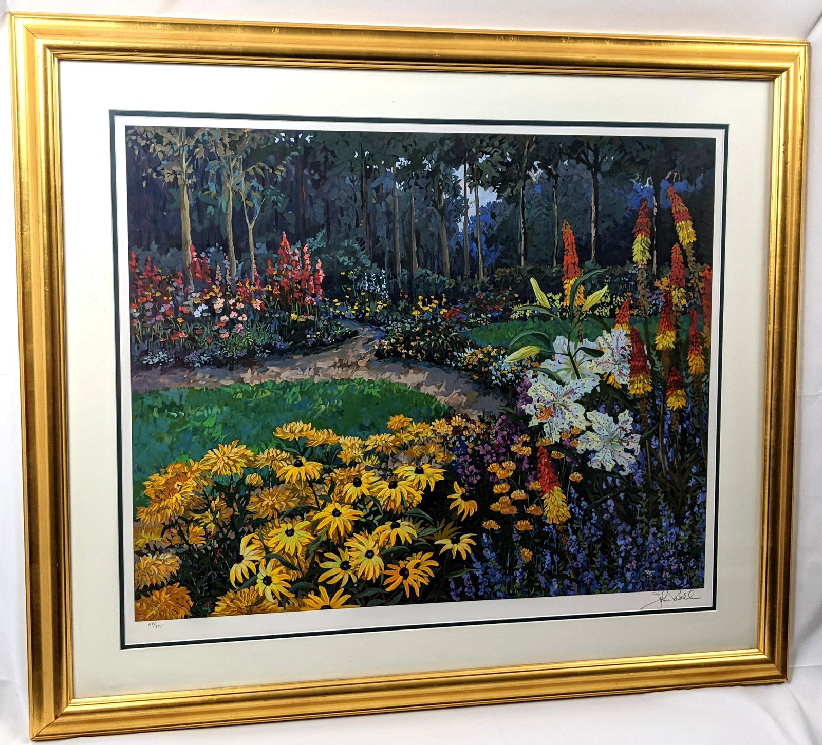Late 20th Century John Powell Signed Limited Edition Print, Numbered 118/395, Framed Botanical Lands - 8