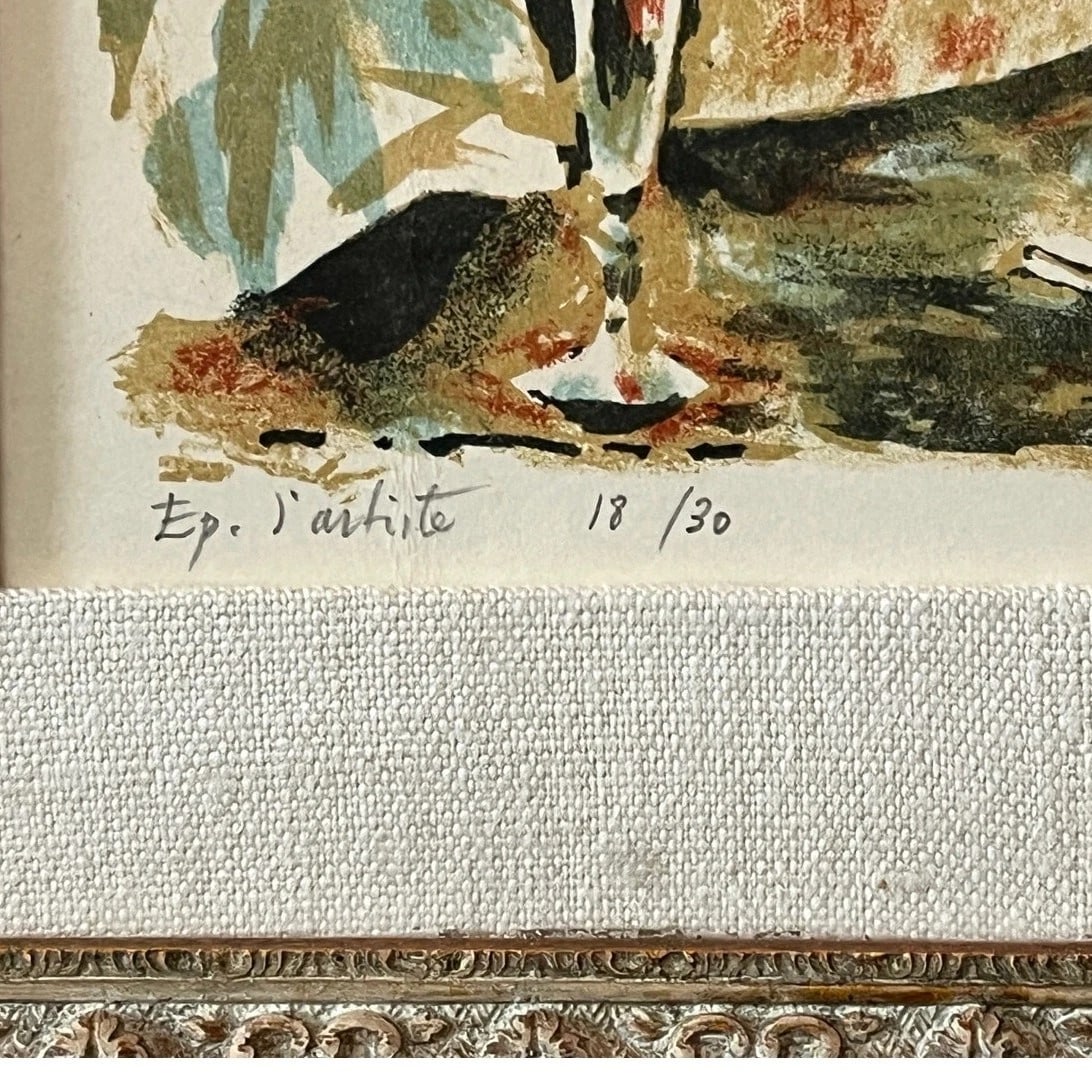 Early 20th Century Roland Oudot Signed Limited Edition Lithograph Print Ep. d'artiste 18/30 - 4