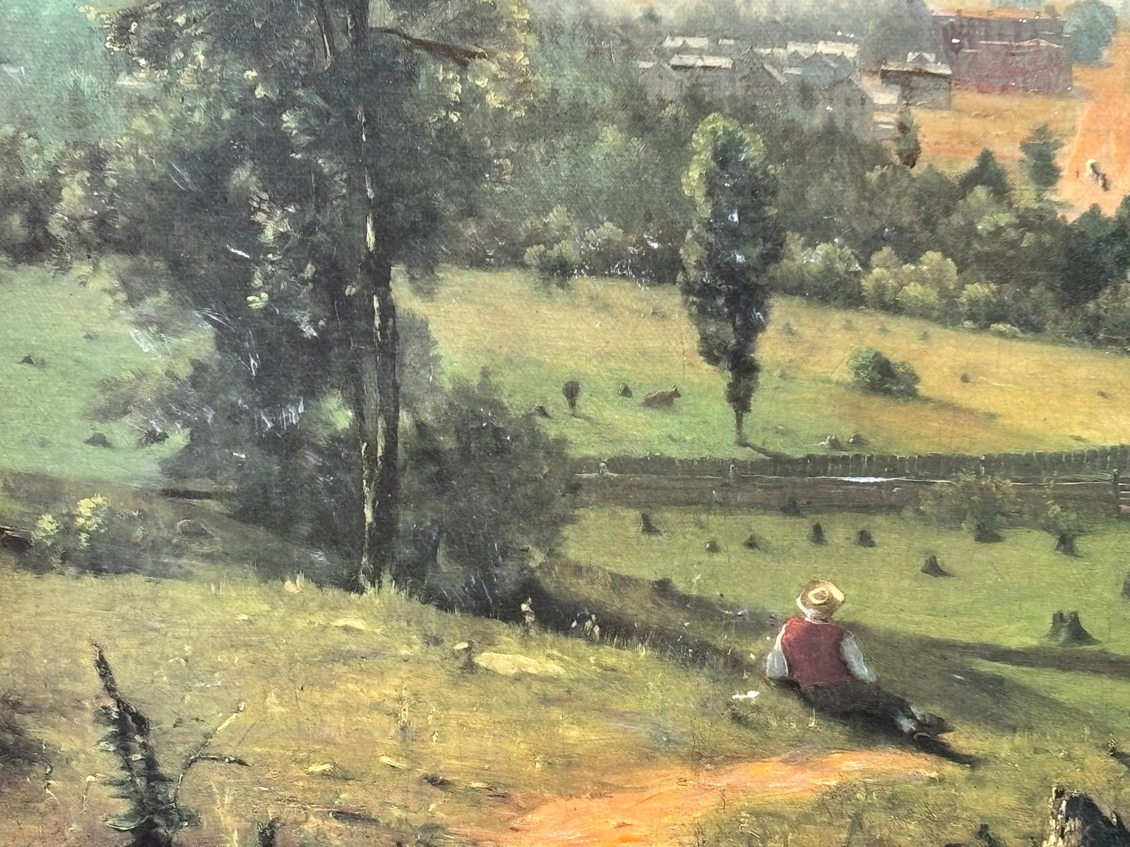 Mid/Late 19th C. Original Oil on Canvas - European / British Landscape Scene - 11
