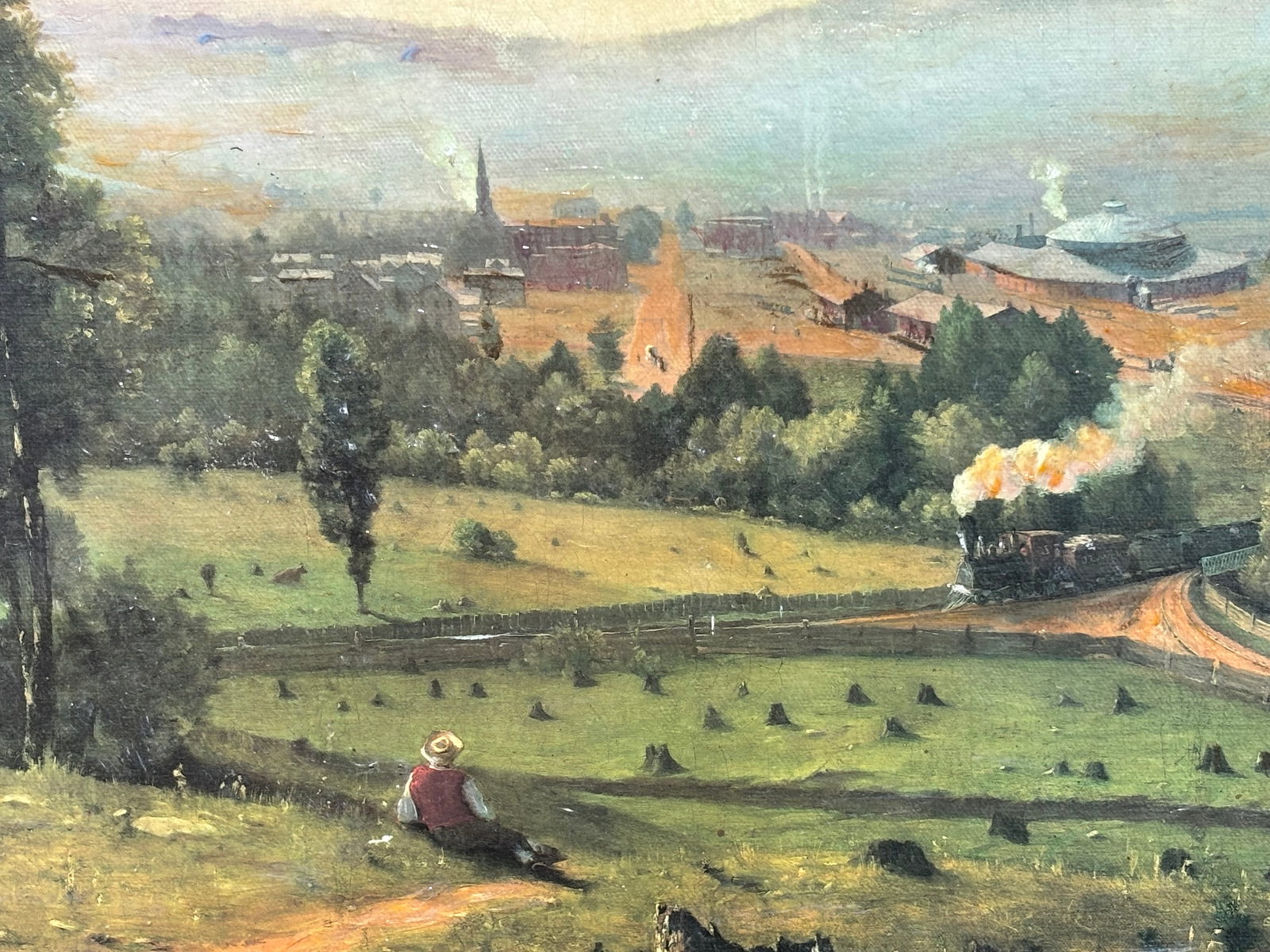 Mid/Late 19th C. Original Oil on Canvas - European / British Landscape Scene - 2