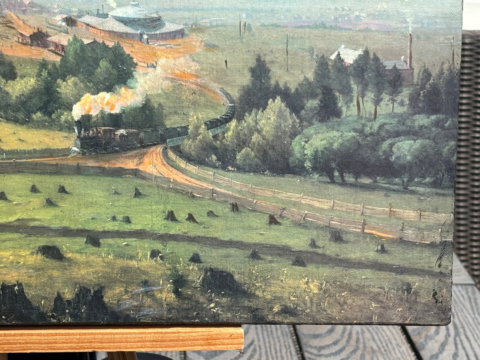 Mid/Late 19th C. Original Oil on Canvas - European / British Landscape Scene - 8