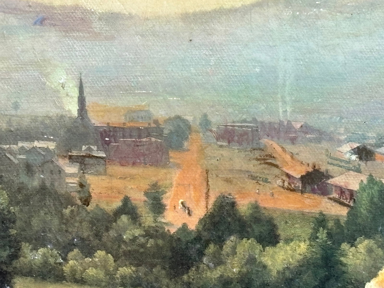 Mid/Late 19th C. Original Oil on Canvas - European / British Landscape Scene - 9