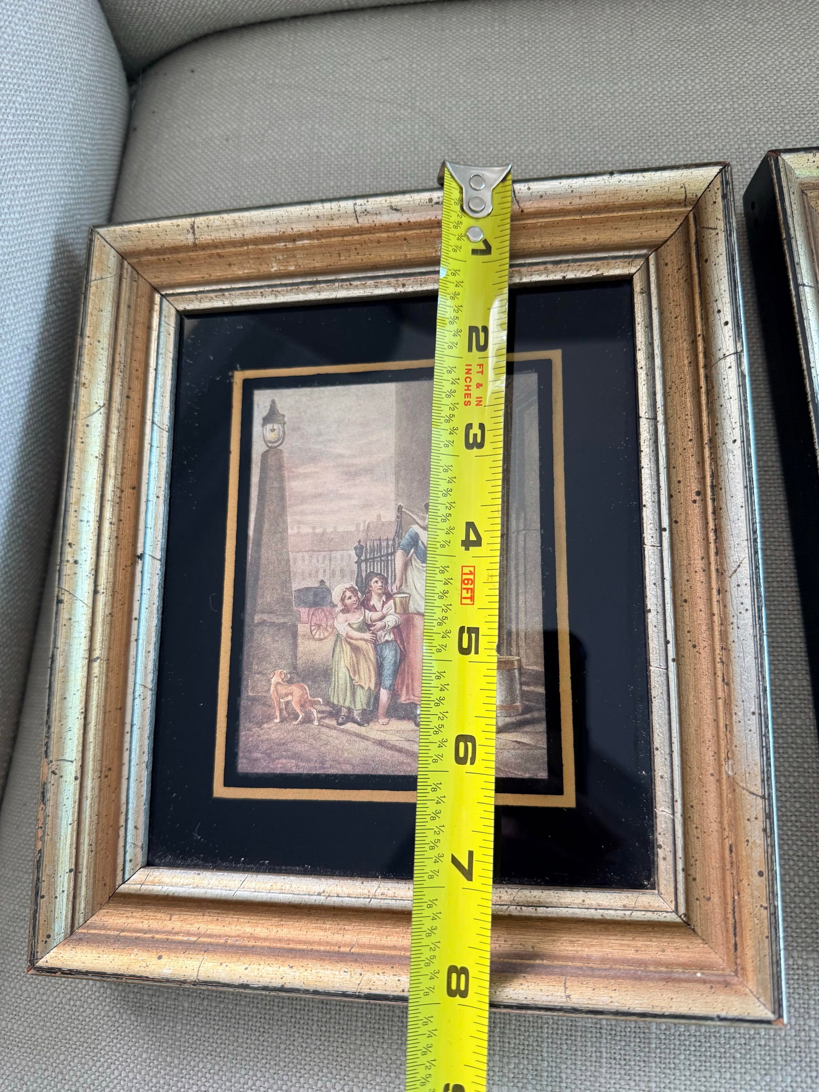 Two Victorian Maiden Lithographs Framed - 3