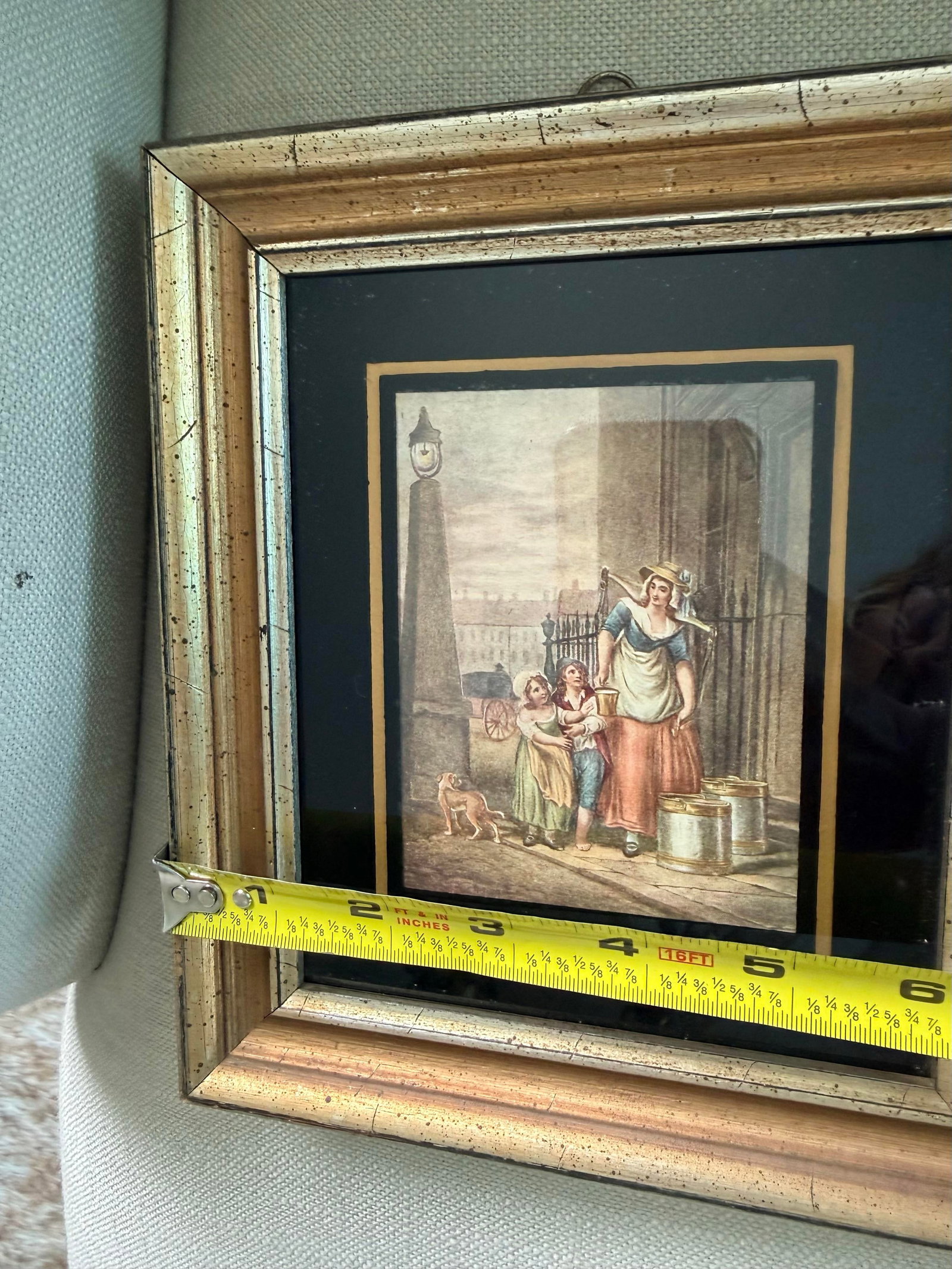 Two Victorian Maiden Lithographs Framed - 4