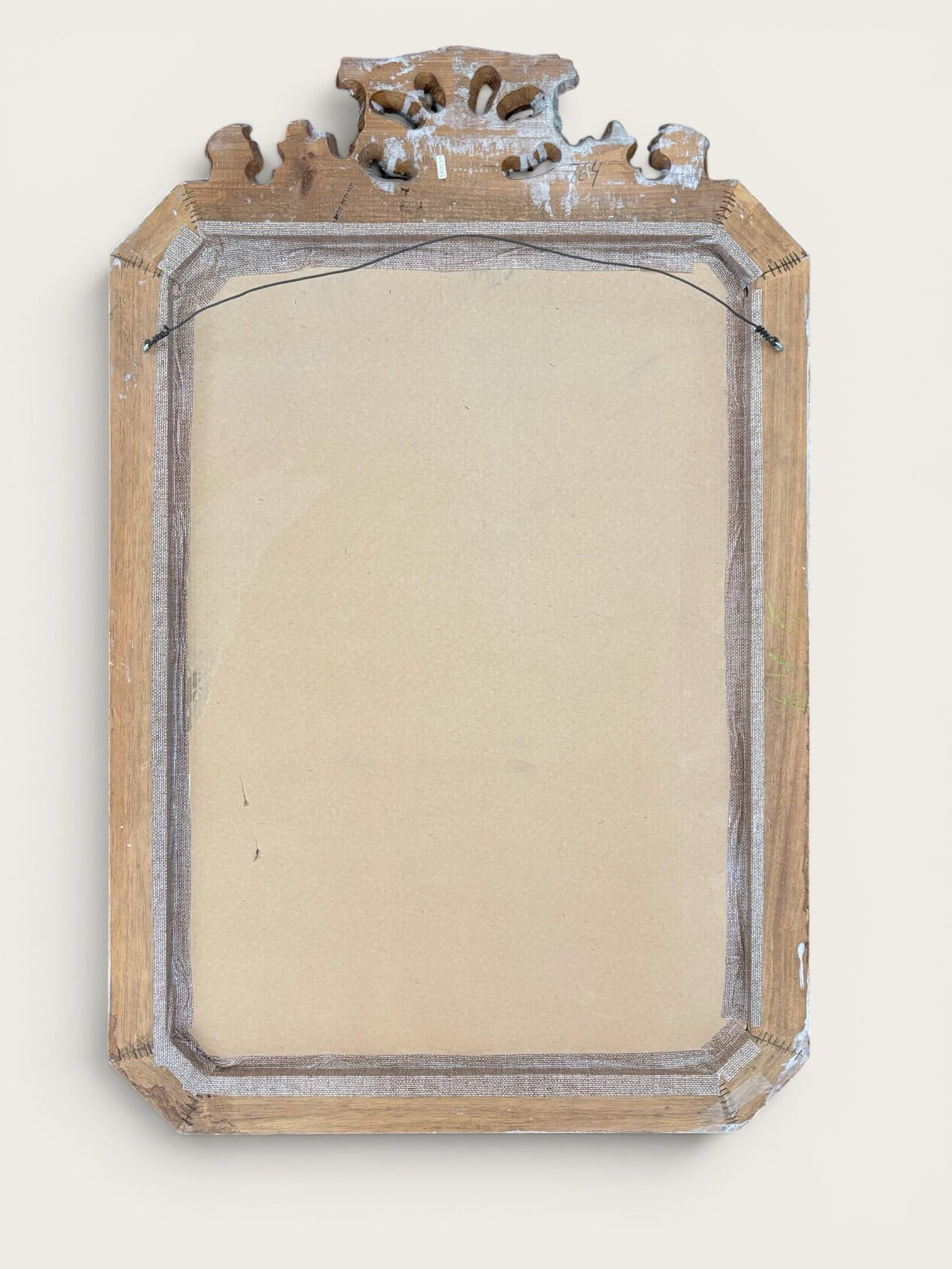Antique Italian Hand-Carved Rococo Baroque Wall Mirror | Ornate Wood Louis XV Style - 12