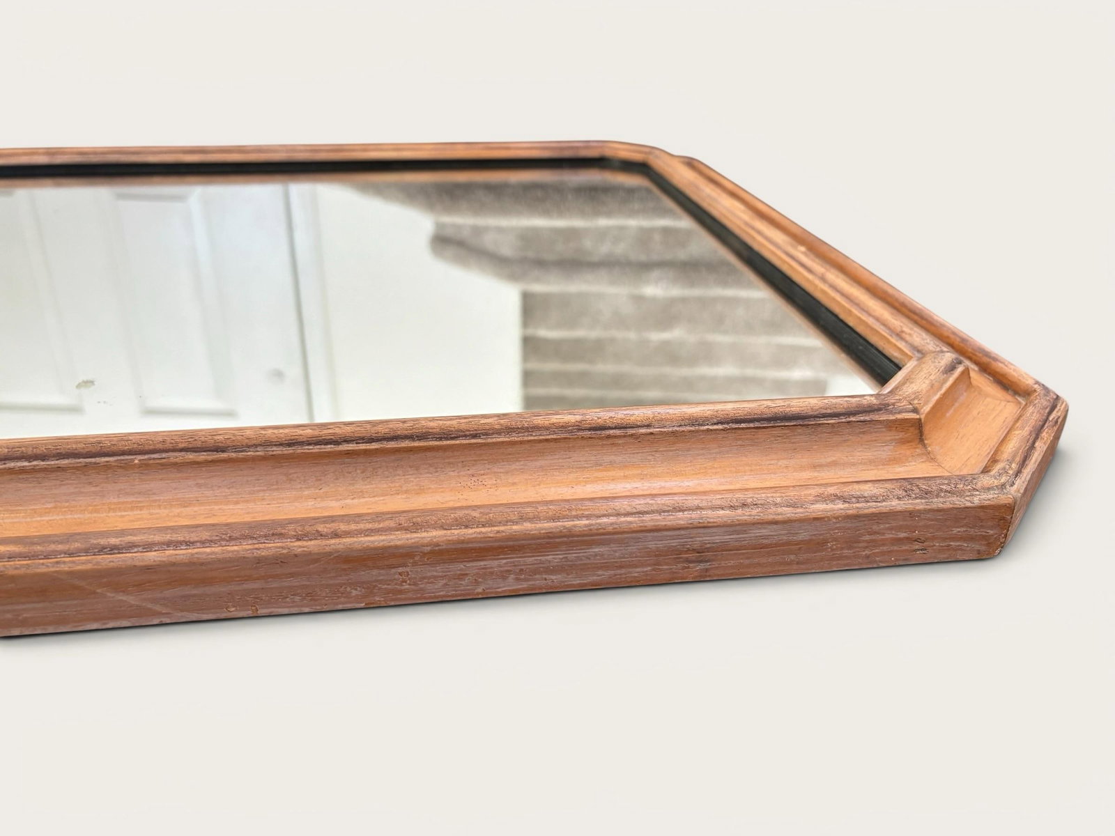 Antique Italian Hand-Carved Rococo Baroque Wall Mirror | Ornate Wood Louis XV Style - 9
