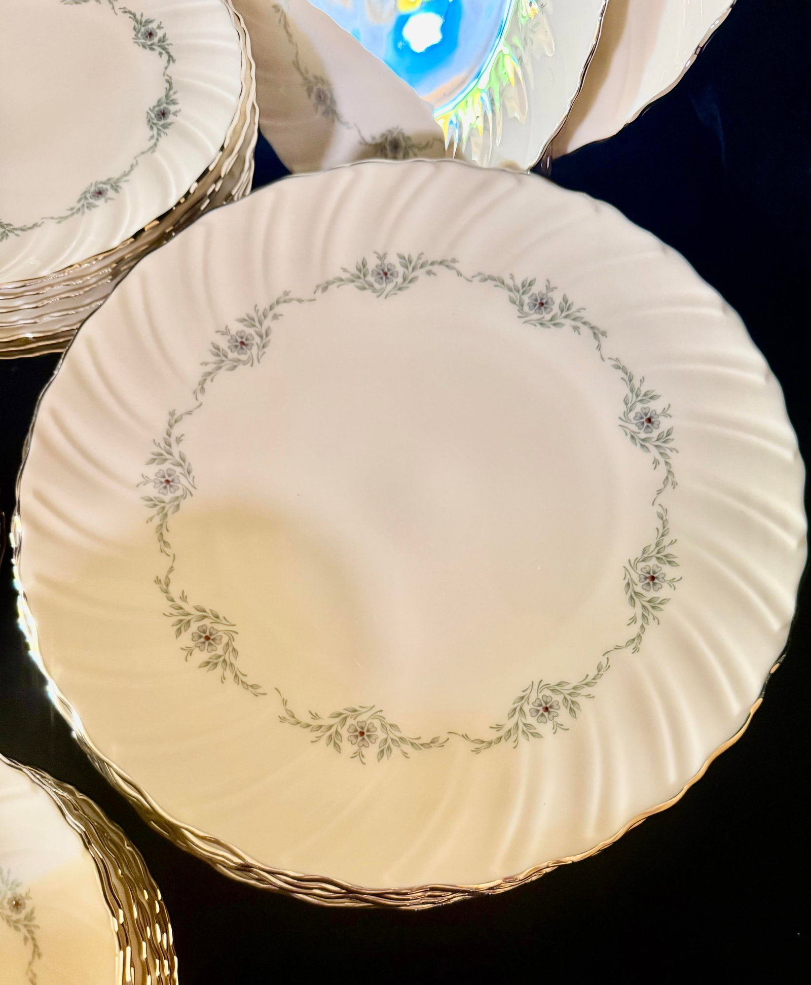 1980s Lenox Musette Service for Eight Dinnerware - 40 pcs - 10