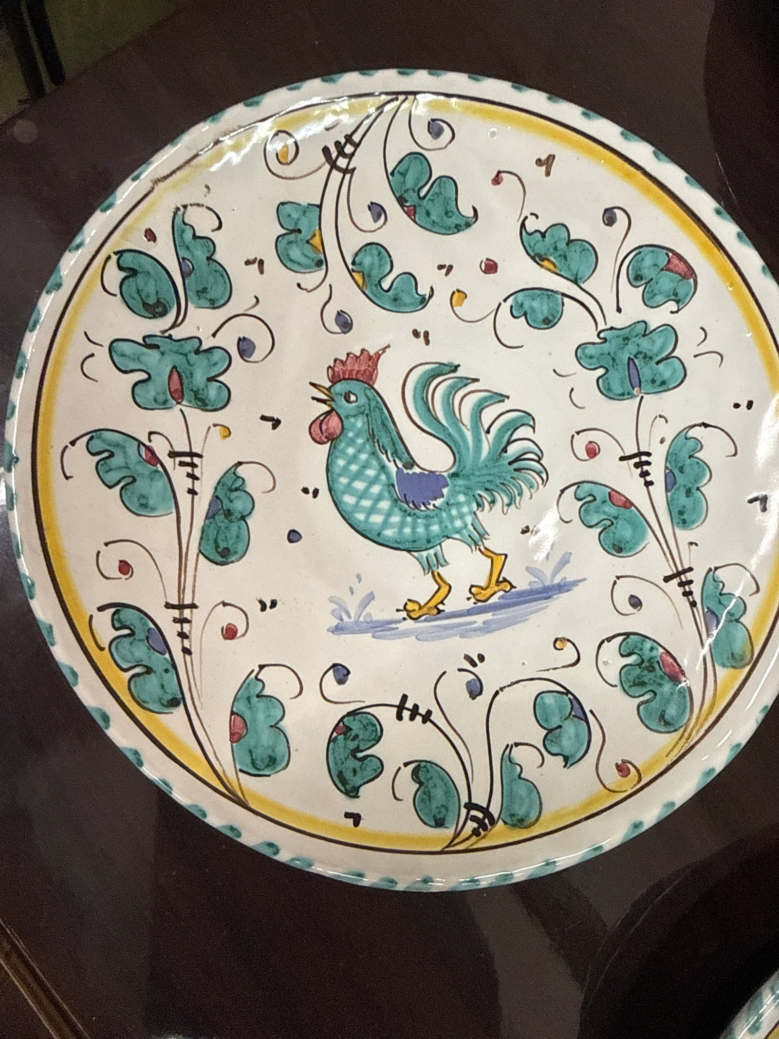 1960s Deruta Italy Rooster Tea Set Majolica Boho Pottery - 27 Pieces - 7
