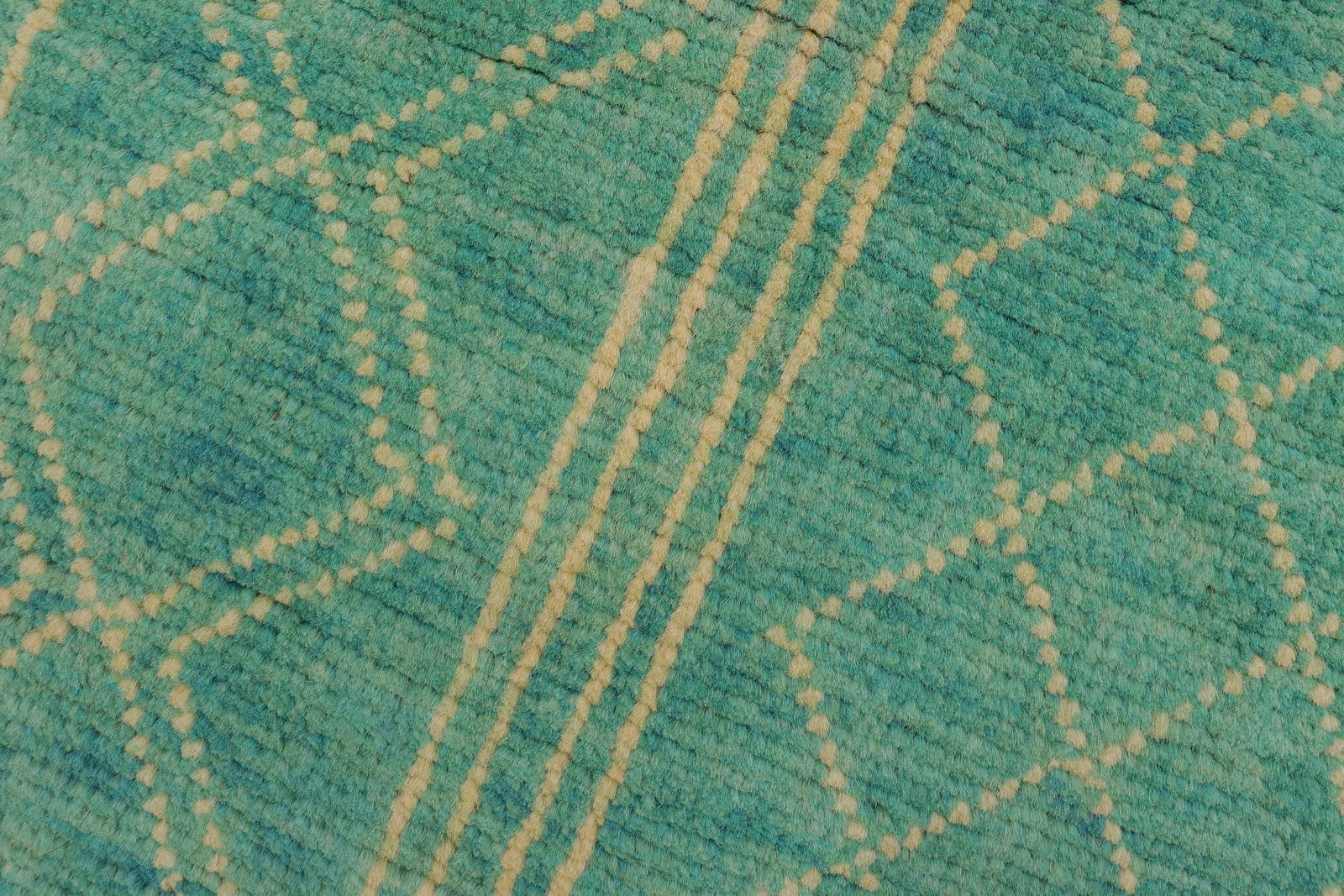 Boho Chic Balochi Blue/Beige Wool Rug - 3'3''x5'0'' - 6