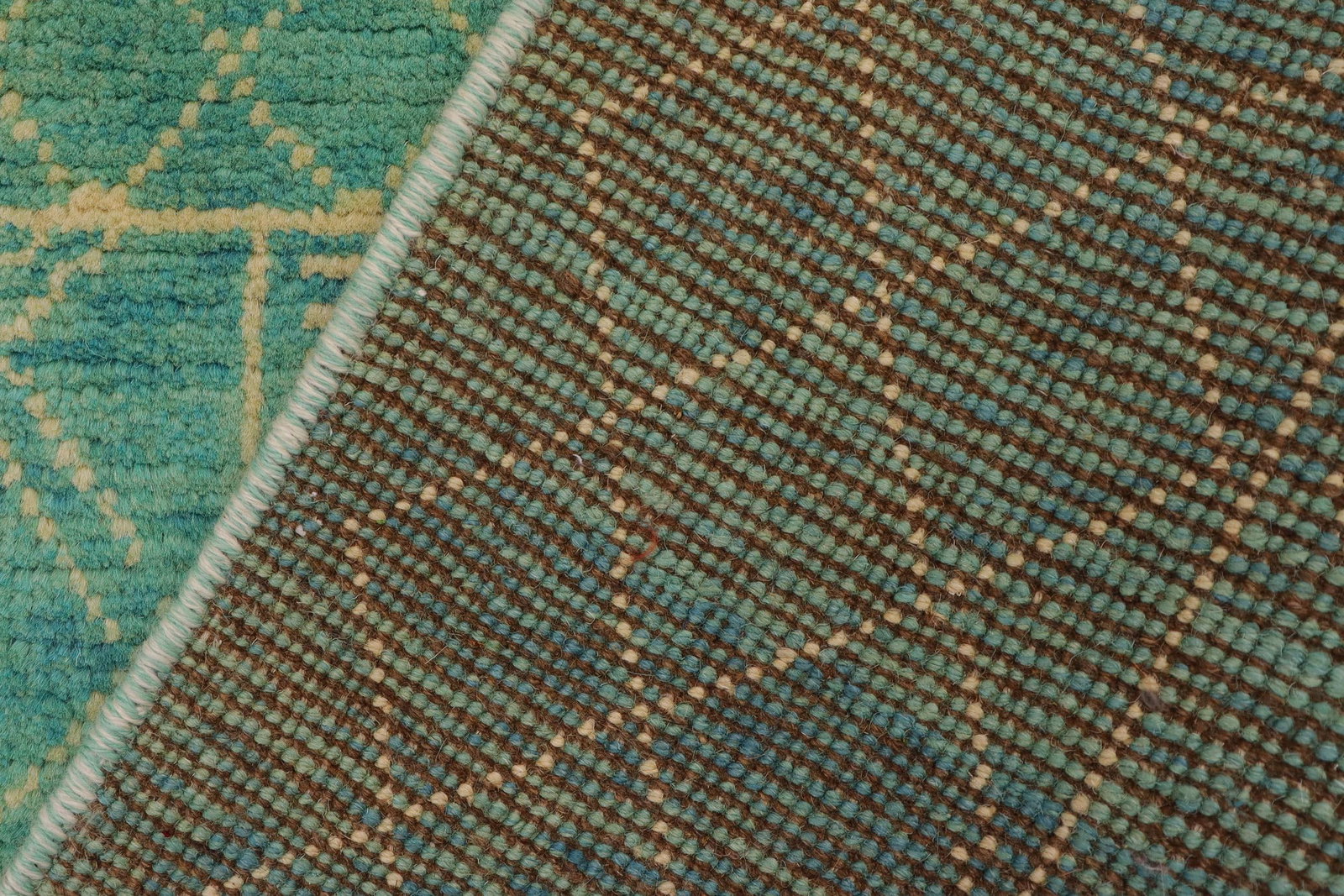 Boho Chic Balochi Blue/Beige Wool Rug - 3'3''x5'0'' - 9