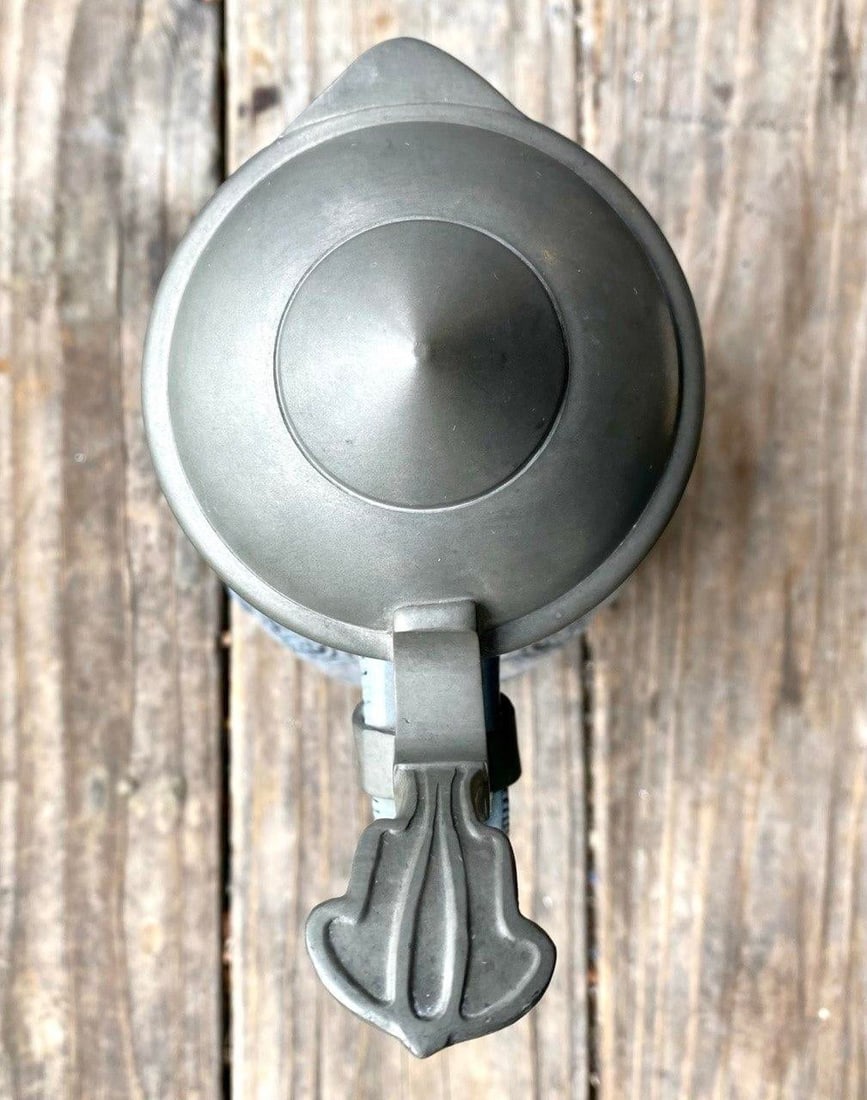 Wick-Werke German Jugendstil Salt-Glazed Stoneware 21/2-Liter Lidded Pitcher, C. 1920s - 10