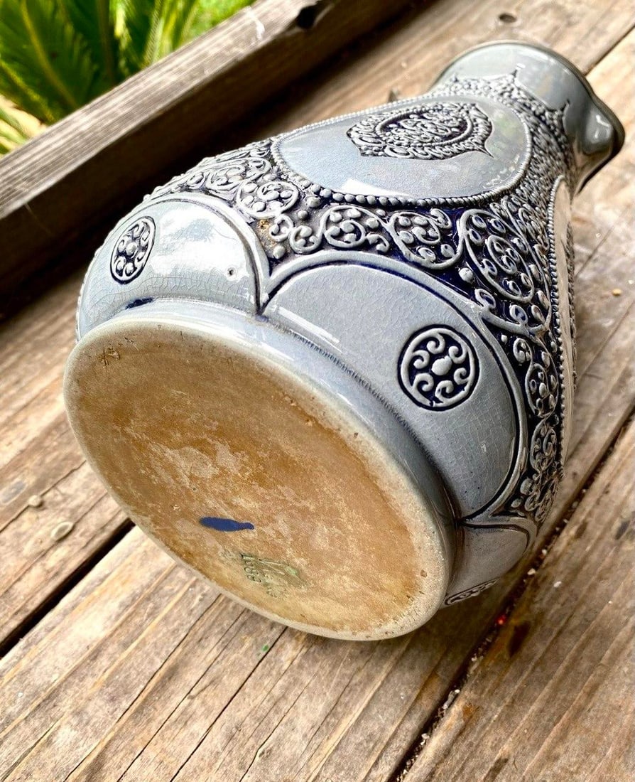 Wick-Werke German Jugendstil Salt-Glazed Stoneware 21/2-Liter Lidded Pitcher, C. 1920s - 14