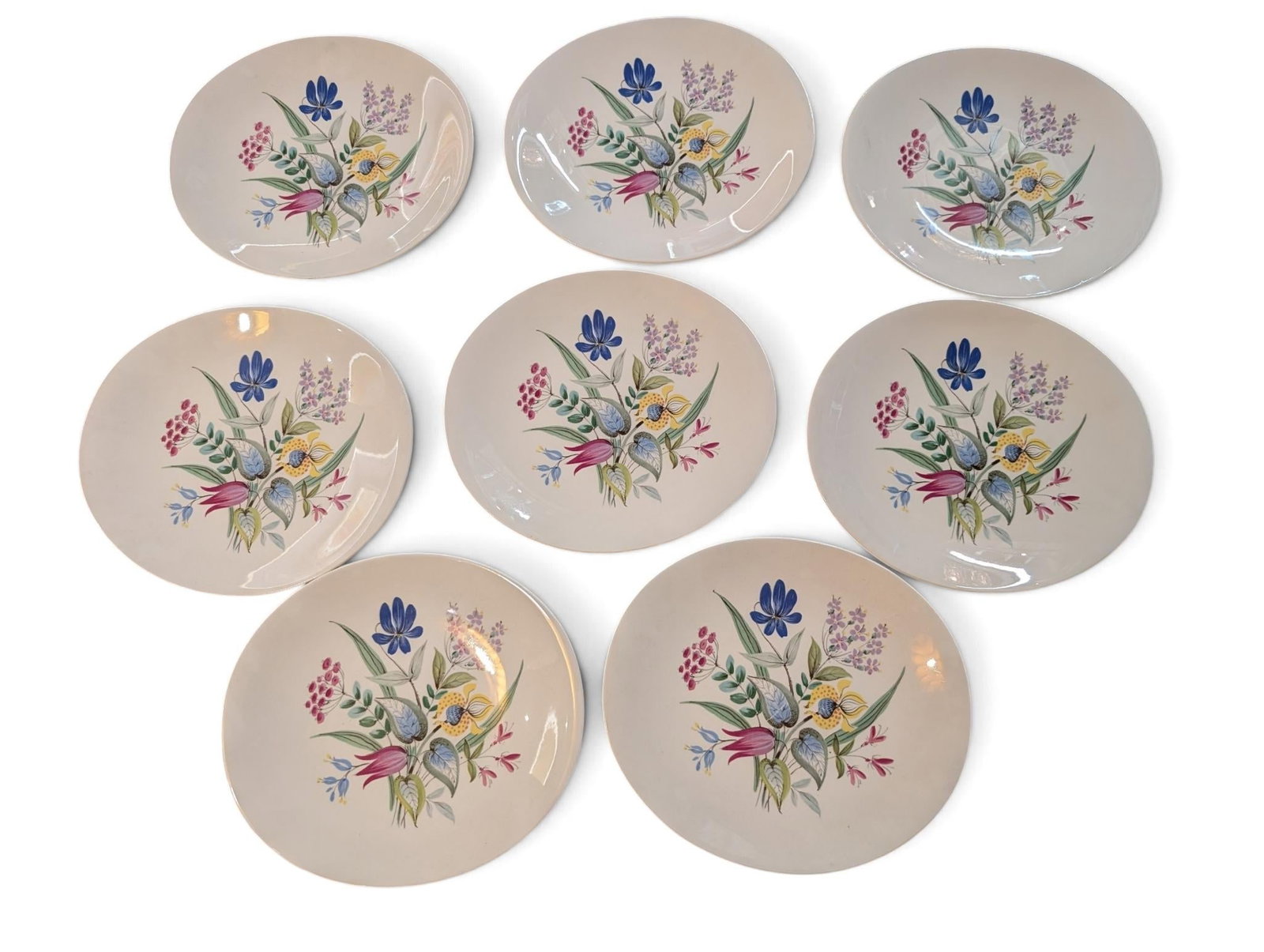1950s Mid Century Modern Eva Zeisel Bouquet Pattern Hallcraft China Service for 8 - 48 pcs - 7