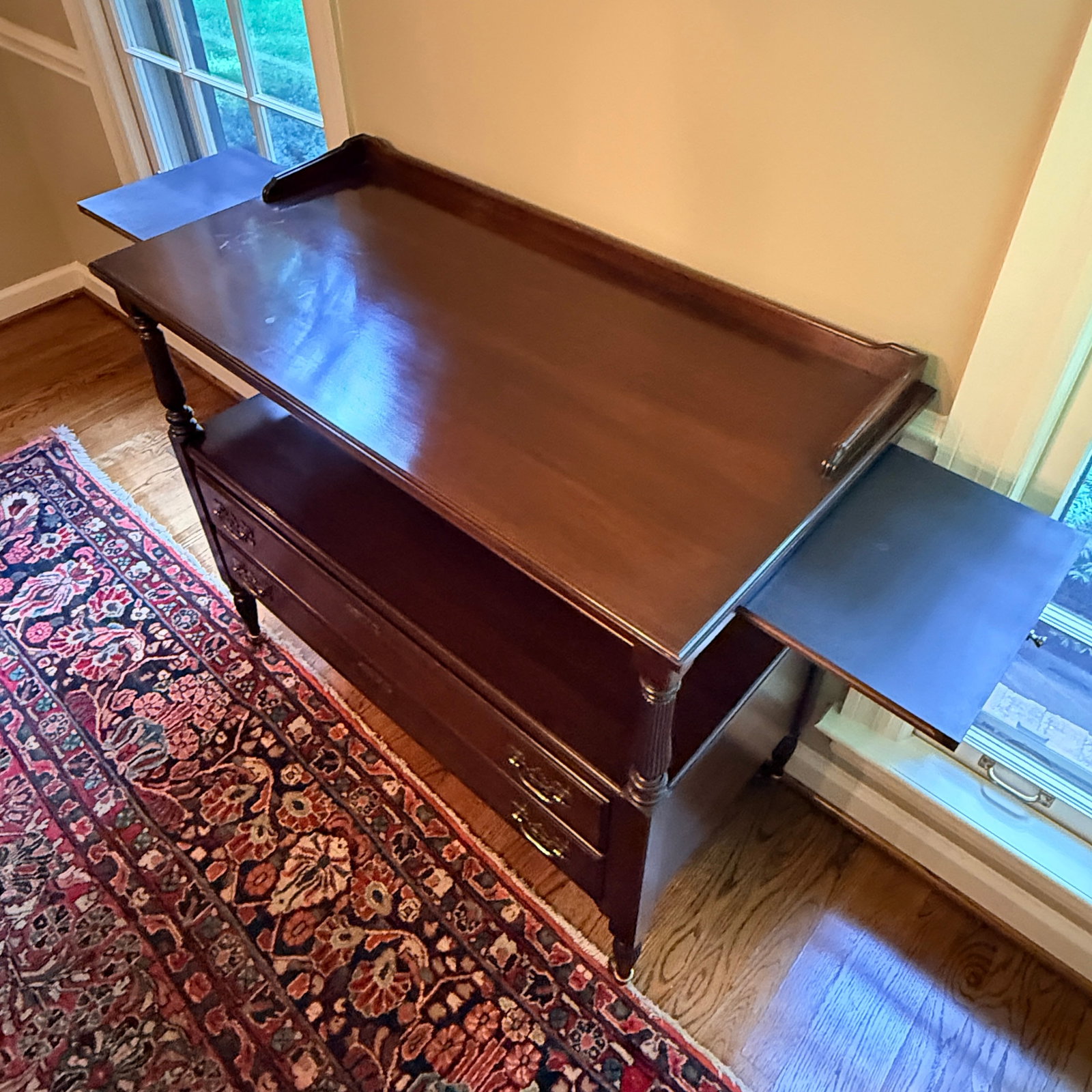 Ethan Allen Server With Pull Out Sides - 5