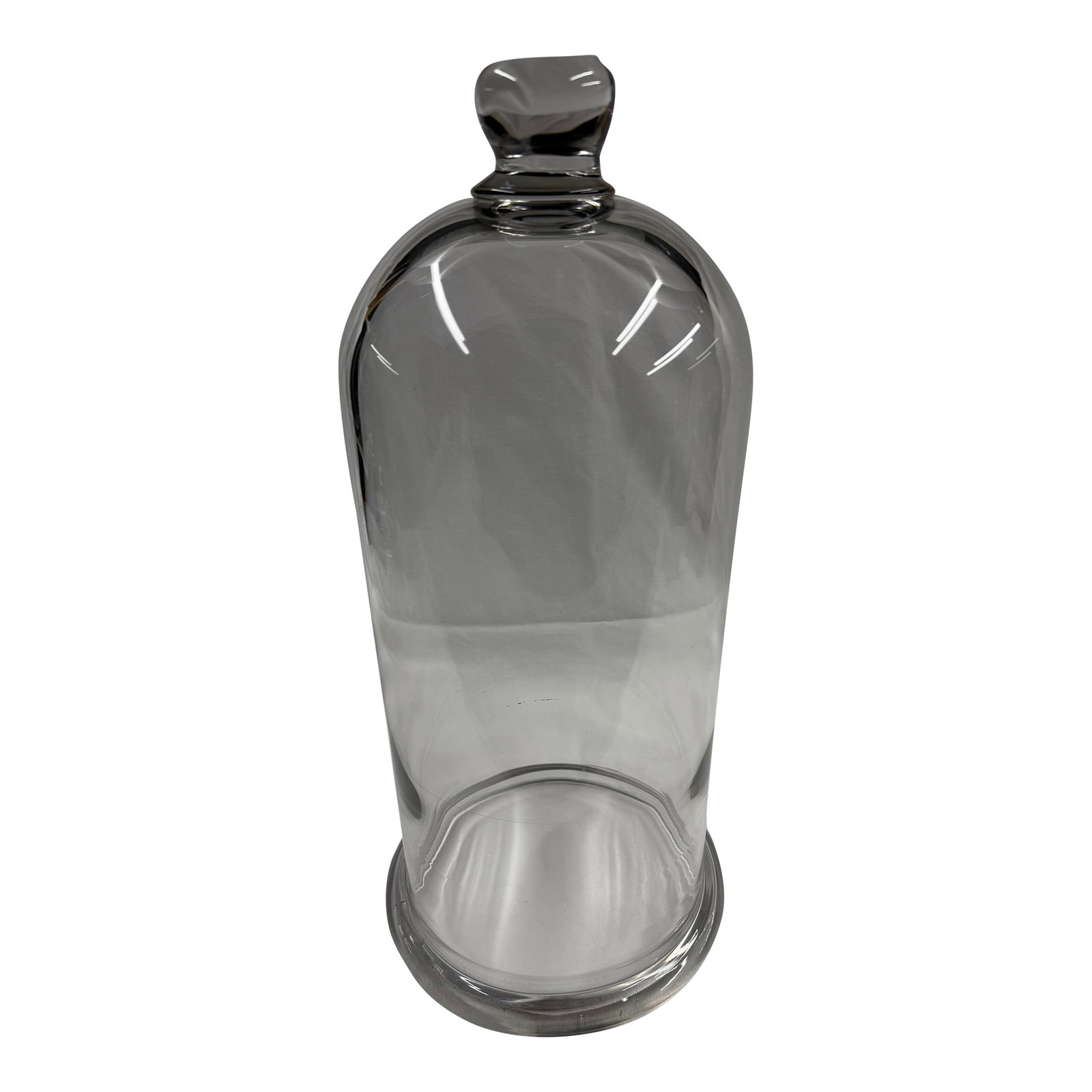 Early 20th Century Glass Cloche: Antique extremely thick and heavy Glass Cloche. Fantastic piece for displaying all your treasures in a elegant display. Condition: Alterations: Original Condition Unaltered Imperfections: Some