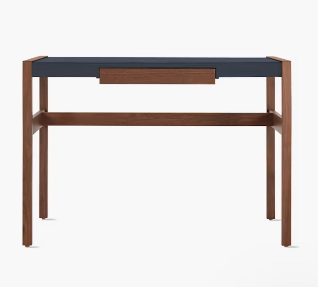 DWR "Risom" Desk With Leather Top - 2