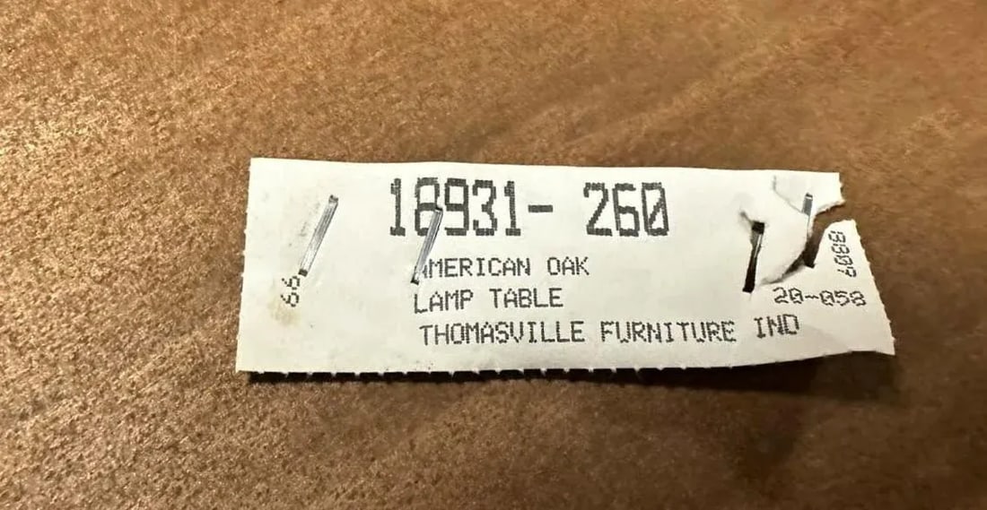 Vintage Thomasville Solid Oak Queen Anne Lamp Table - Late 20th Century - 6