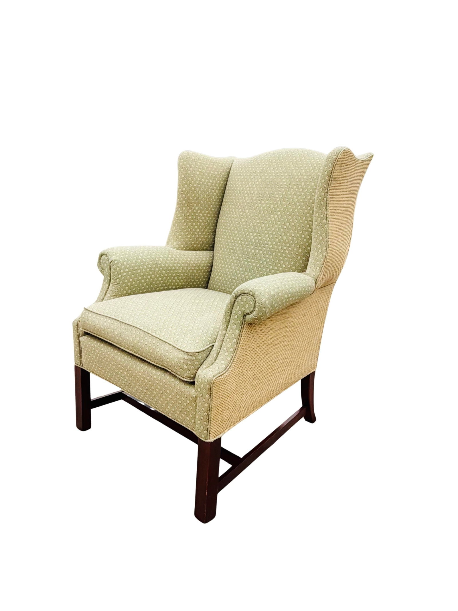 Vintage Hickory Chair Chippendale Wingback Chair | Historic James River Plantations Collection - 11