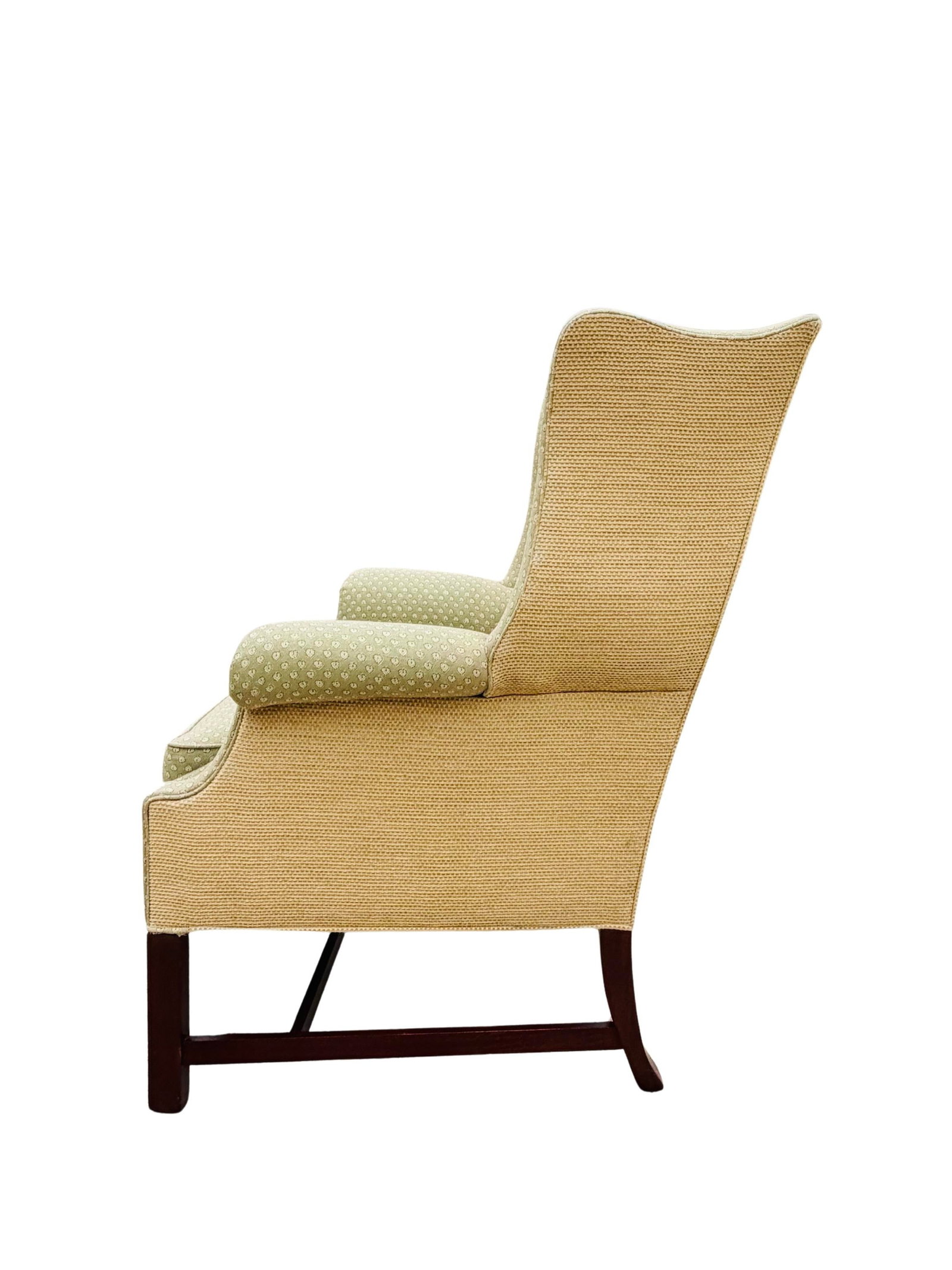 Vintage Hickory Chair Chippendale Wingback Chair | Historic James River Plantations Collection - 9