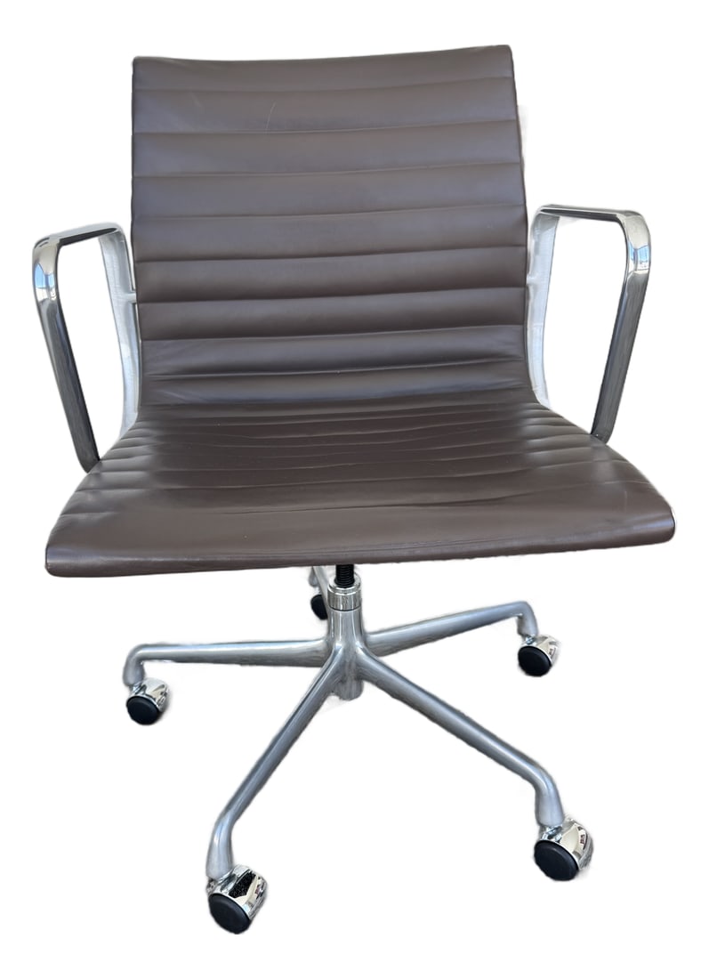 Herman Miller "Eames Management Desk Chair" - Leather Upholstered (1 of 3)