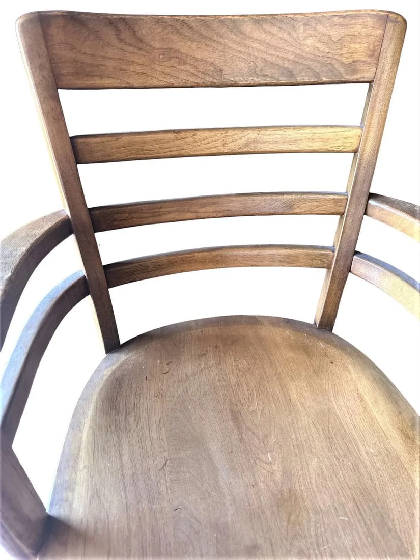 Boling Chair Company Walnut Mid 20th Century Office Chairs - a Pair - 8