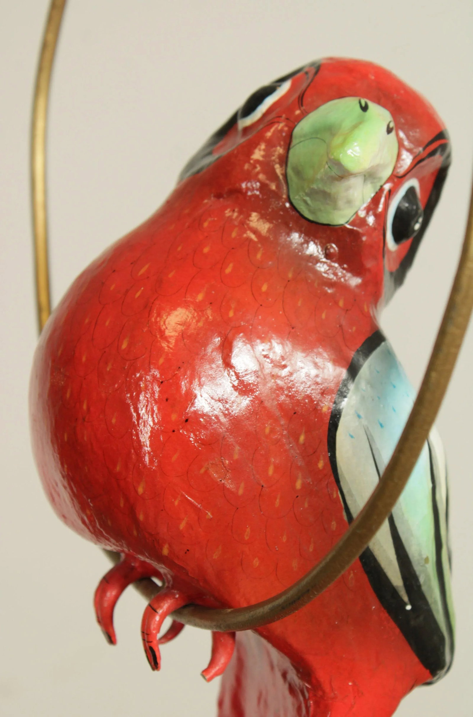 Tonala Mexico Folk Art Hanging Bird Sculpture - 11