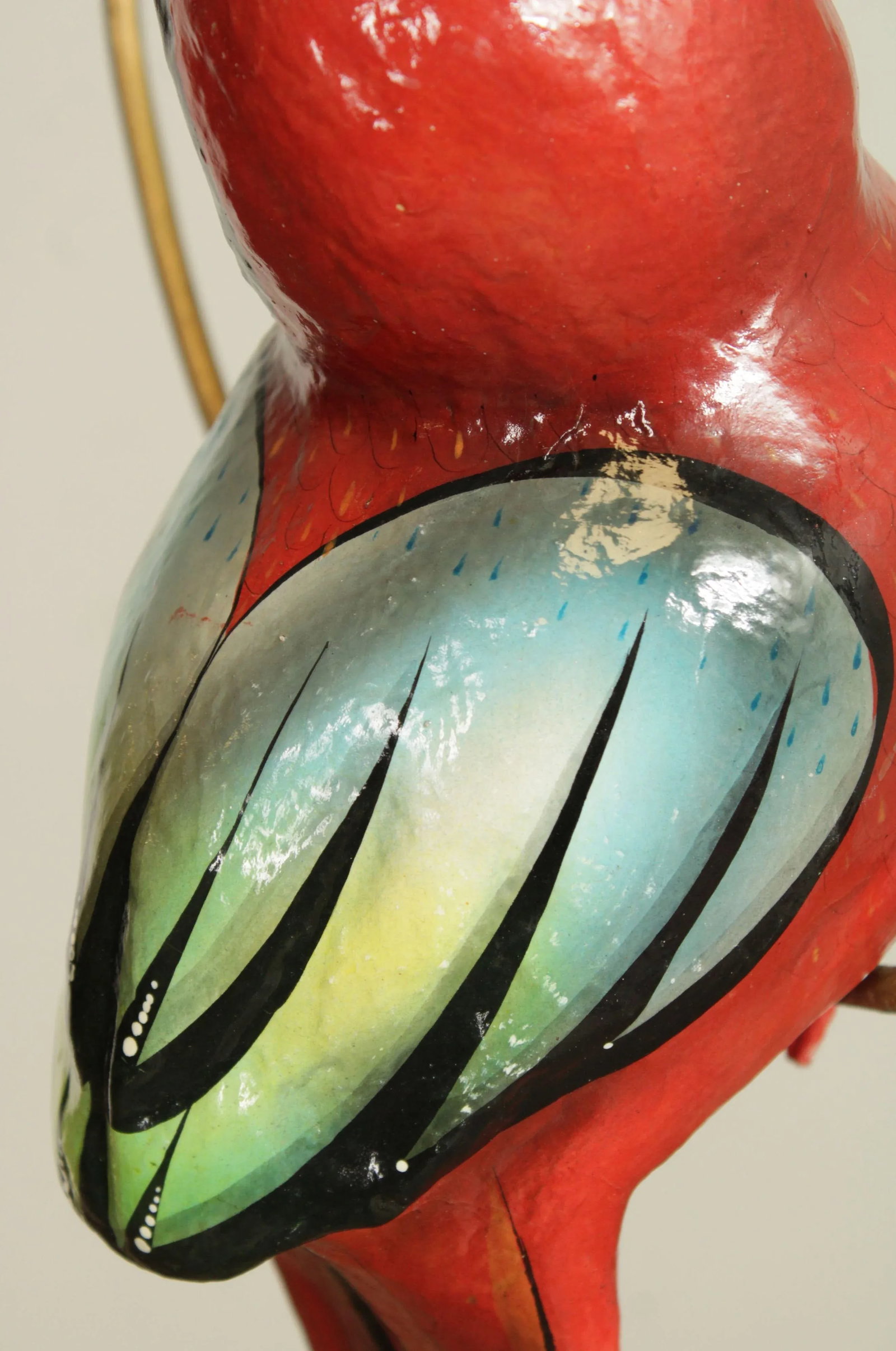 Tonala Mexico Folk Art Hanging Bird Sculpture - 12