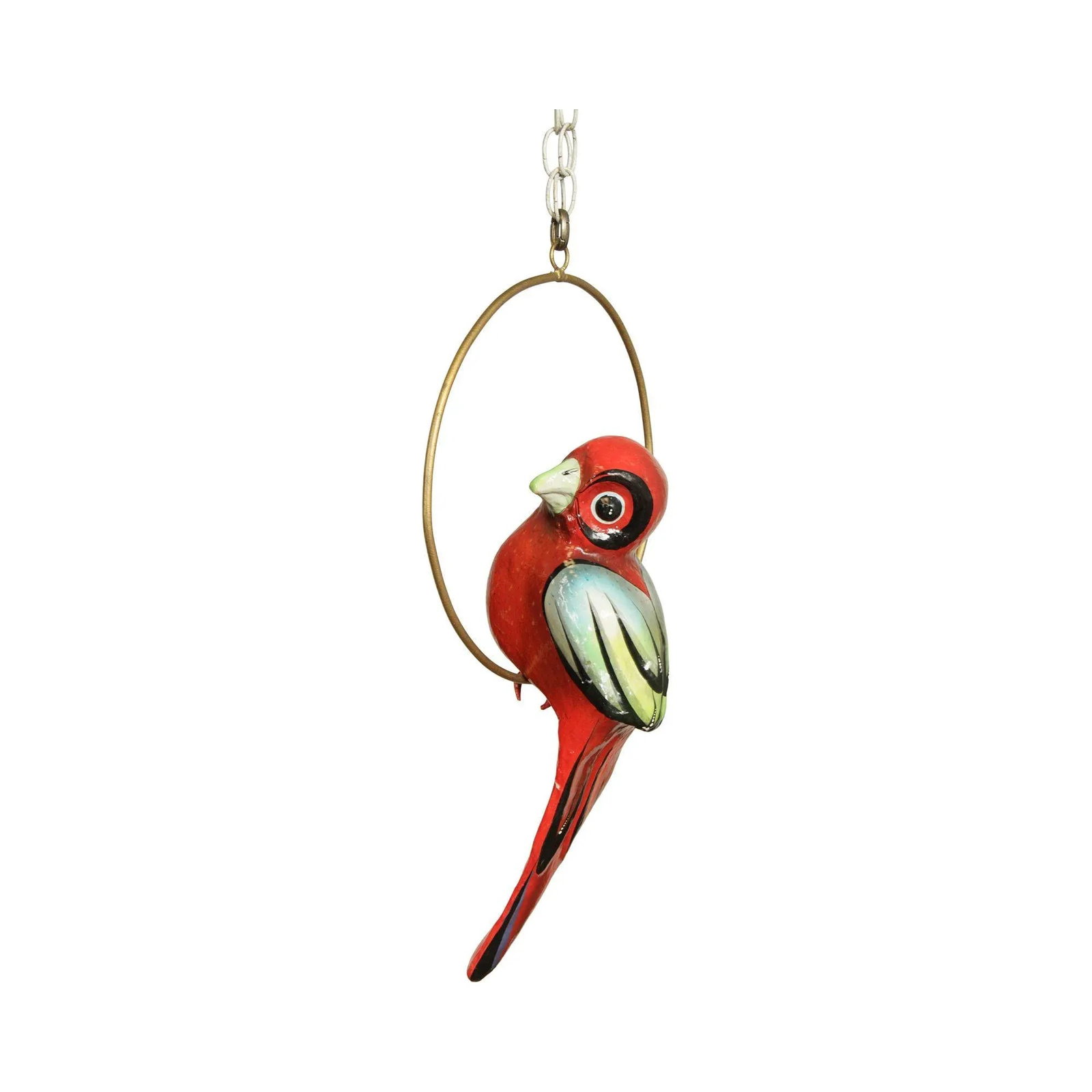 Tonala Mexico Folk Art Hanging Bird Sculpture - 13