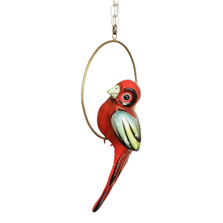 Tonala Mexico Folk Art Hanging Bird Sculpture (1 of 13)