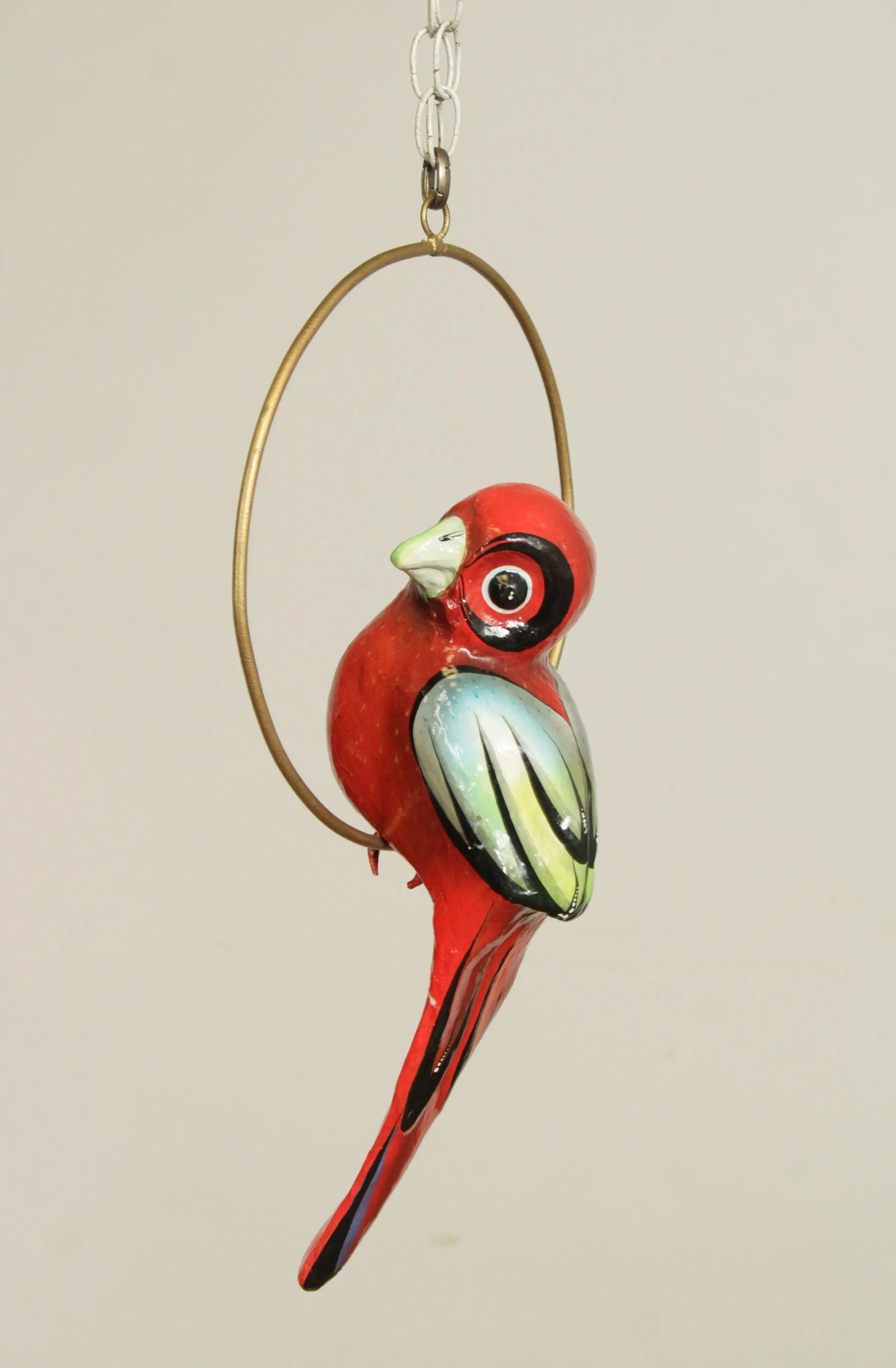 Tonala Mexico Folk Art Hanging Bird Sculpture - 2