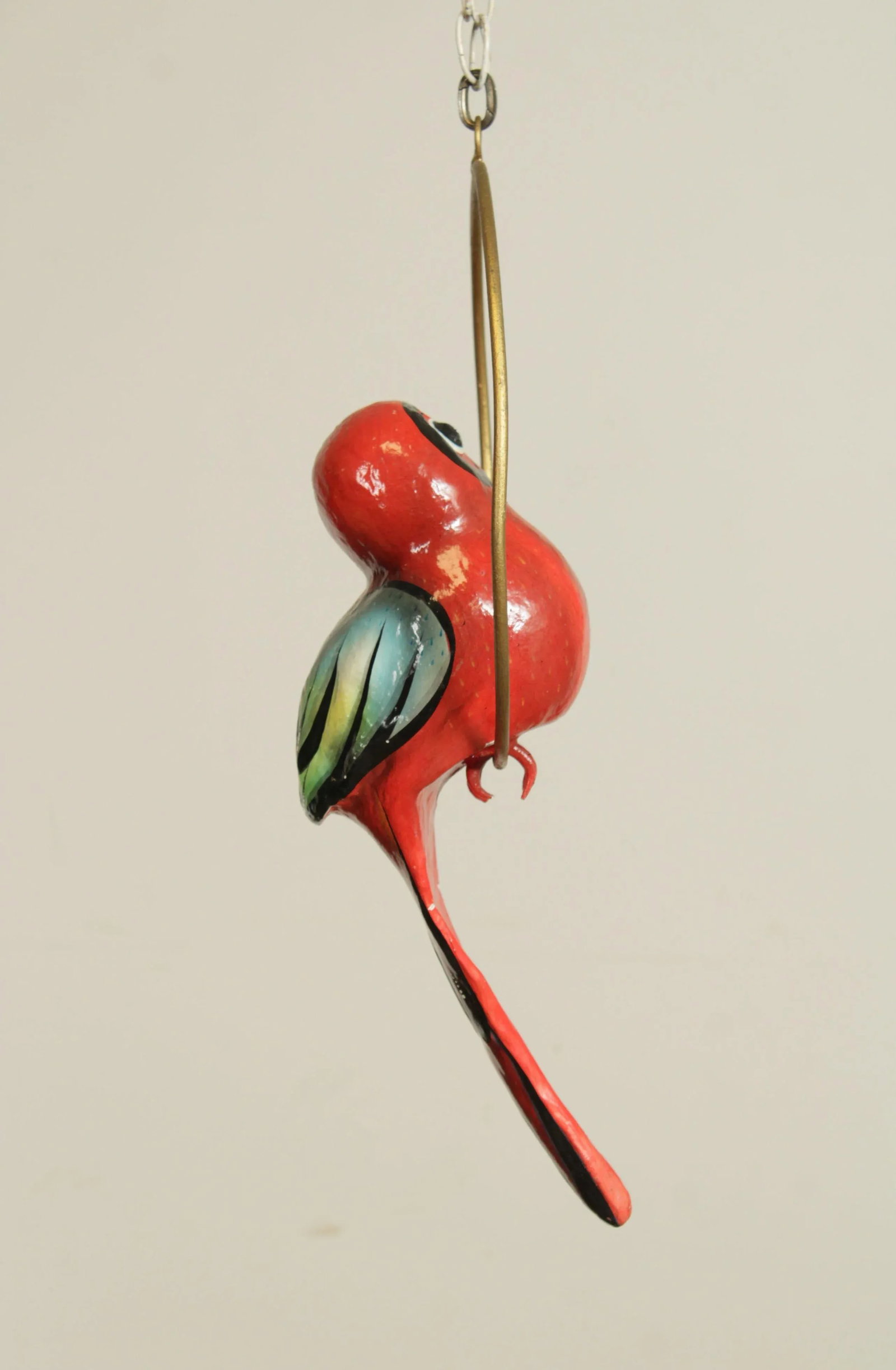 Tonala Mexico Folk Art Hanging Bird Sculpture - 5