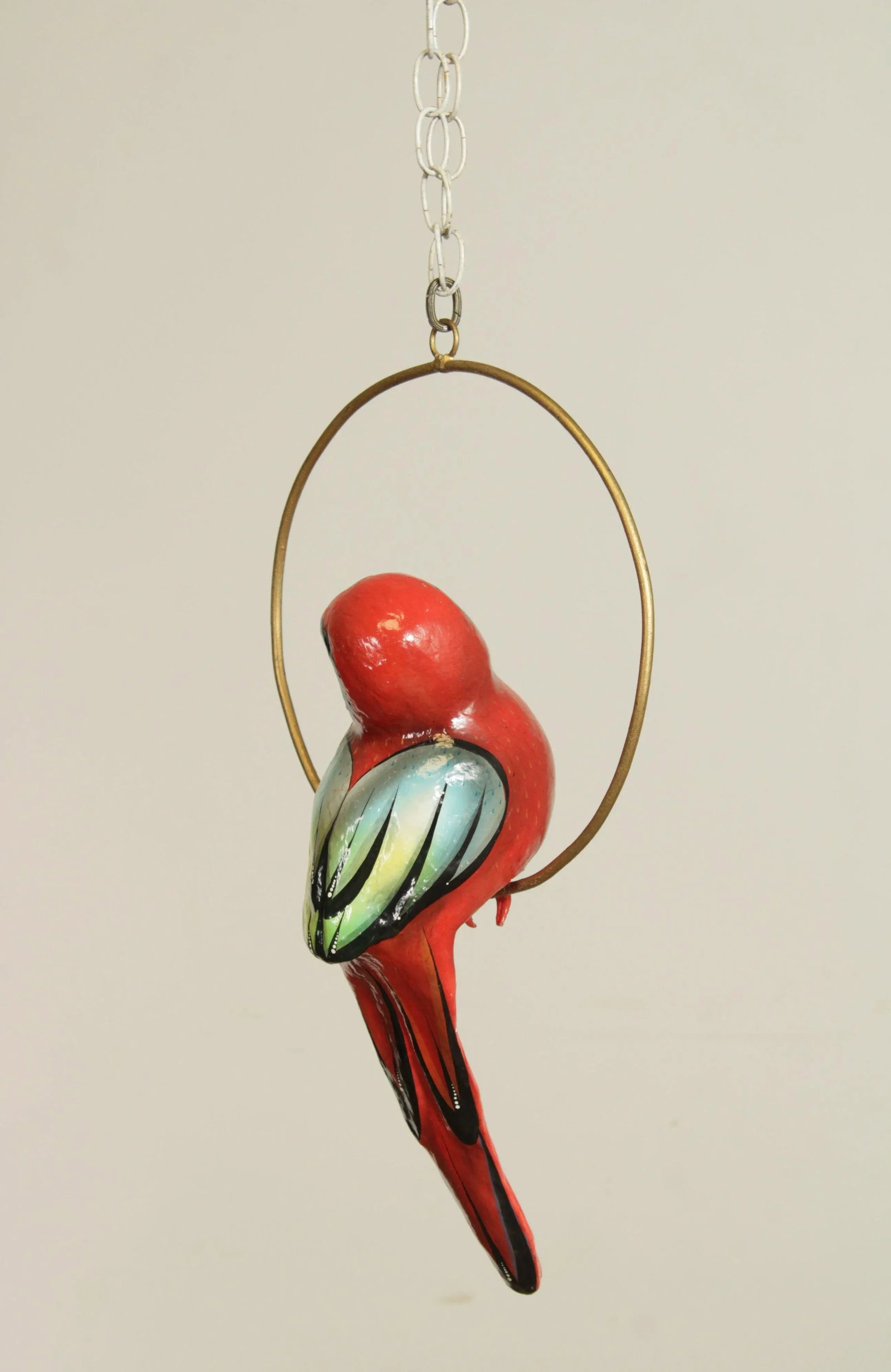 Tonala Mexico Folk Art Hanging Bird Sculpture - 7