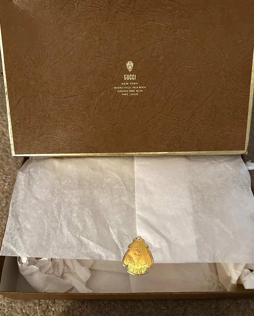 Vintage 1960's Gucci Silver/Gold Plate Trinket Box - 6