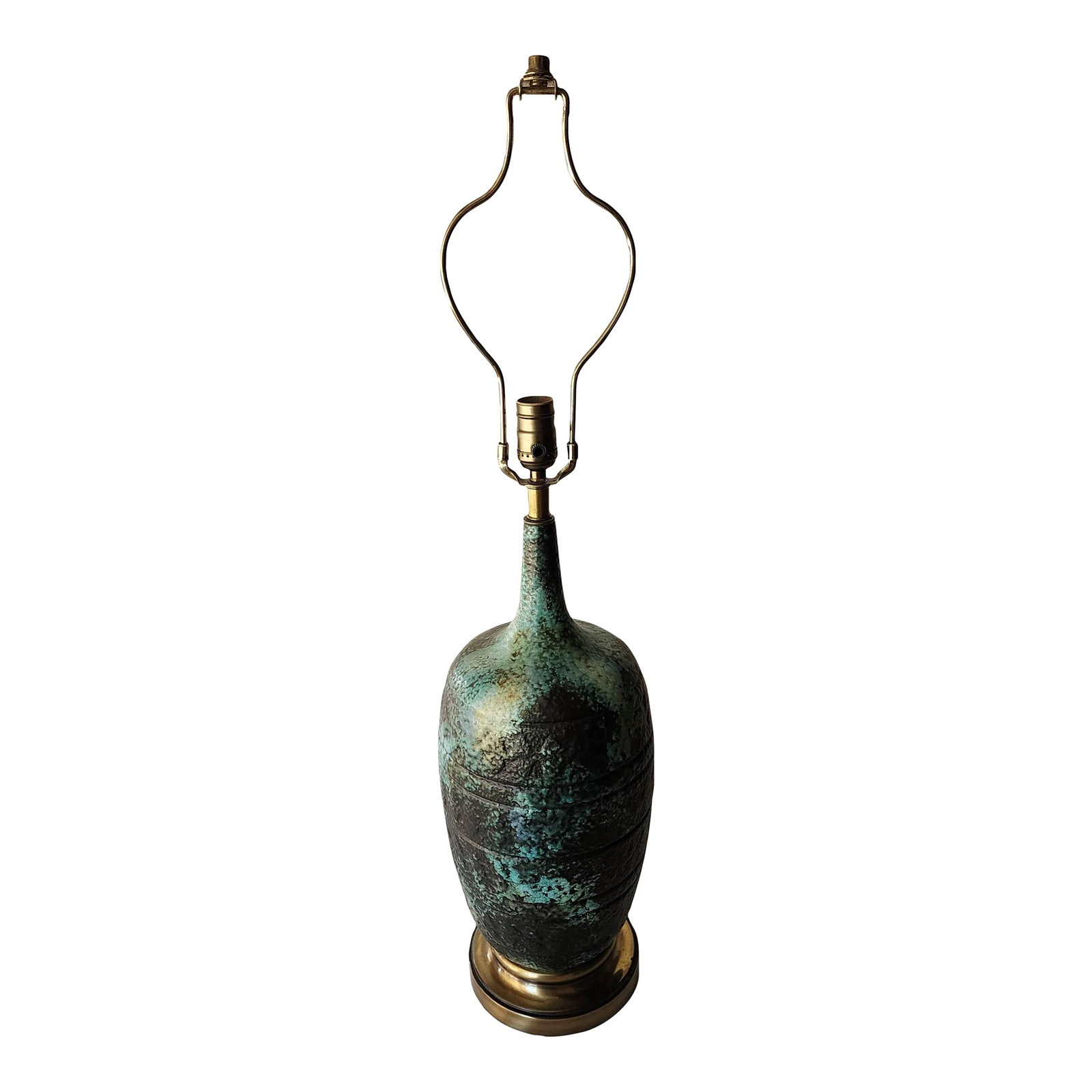 Mid Century Lava Glazed Lamp (1 of 9)
