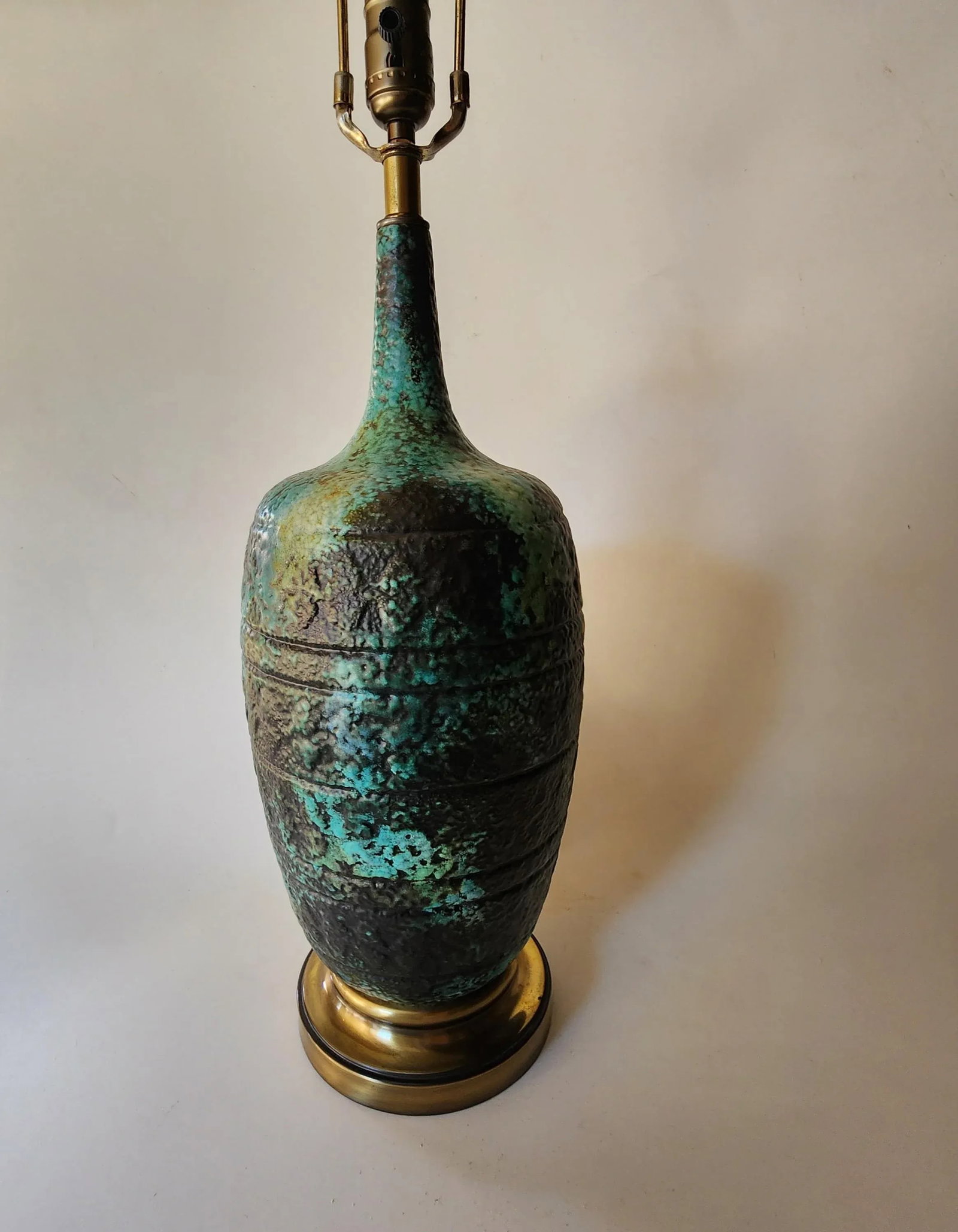 Mid Century Lava Glazed Lamp - 2