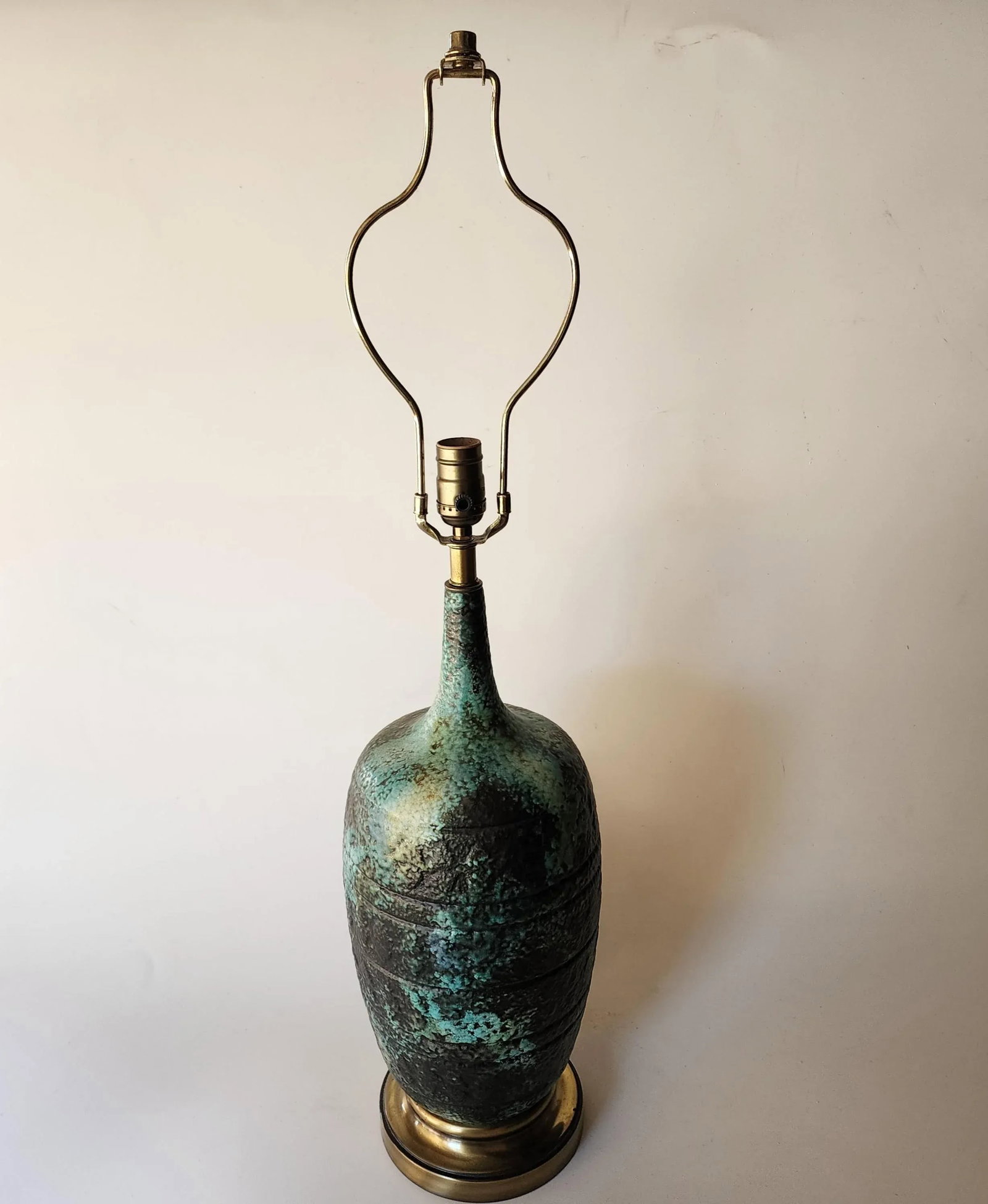 Mid Century Lava Glazed Lamp - 9