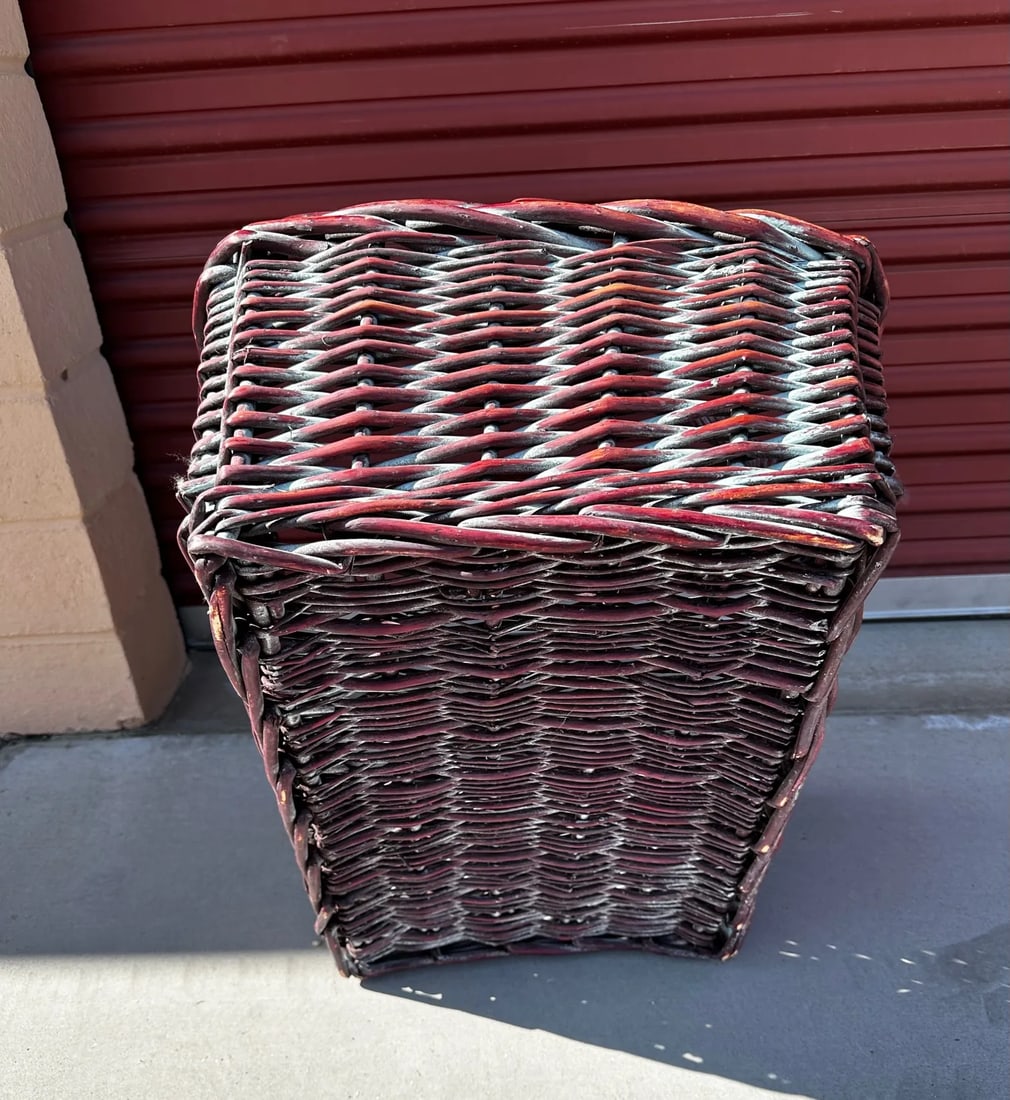 Rustic European Woven Wicker Gathering Basket - 6