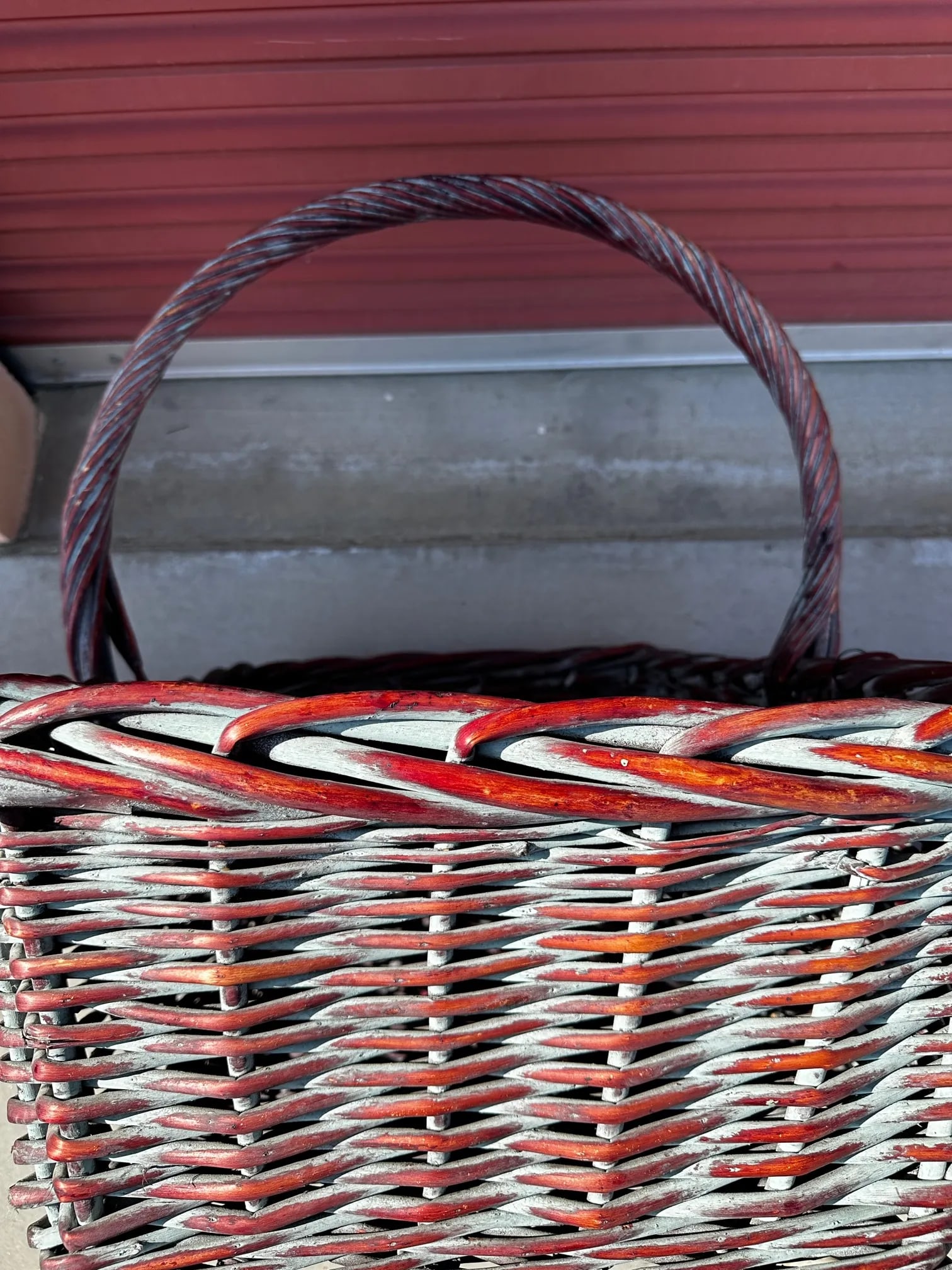Rustic European Woven Wicker Gathering Basket - 7