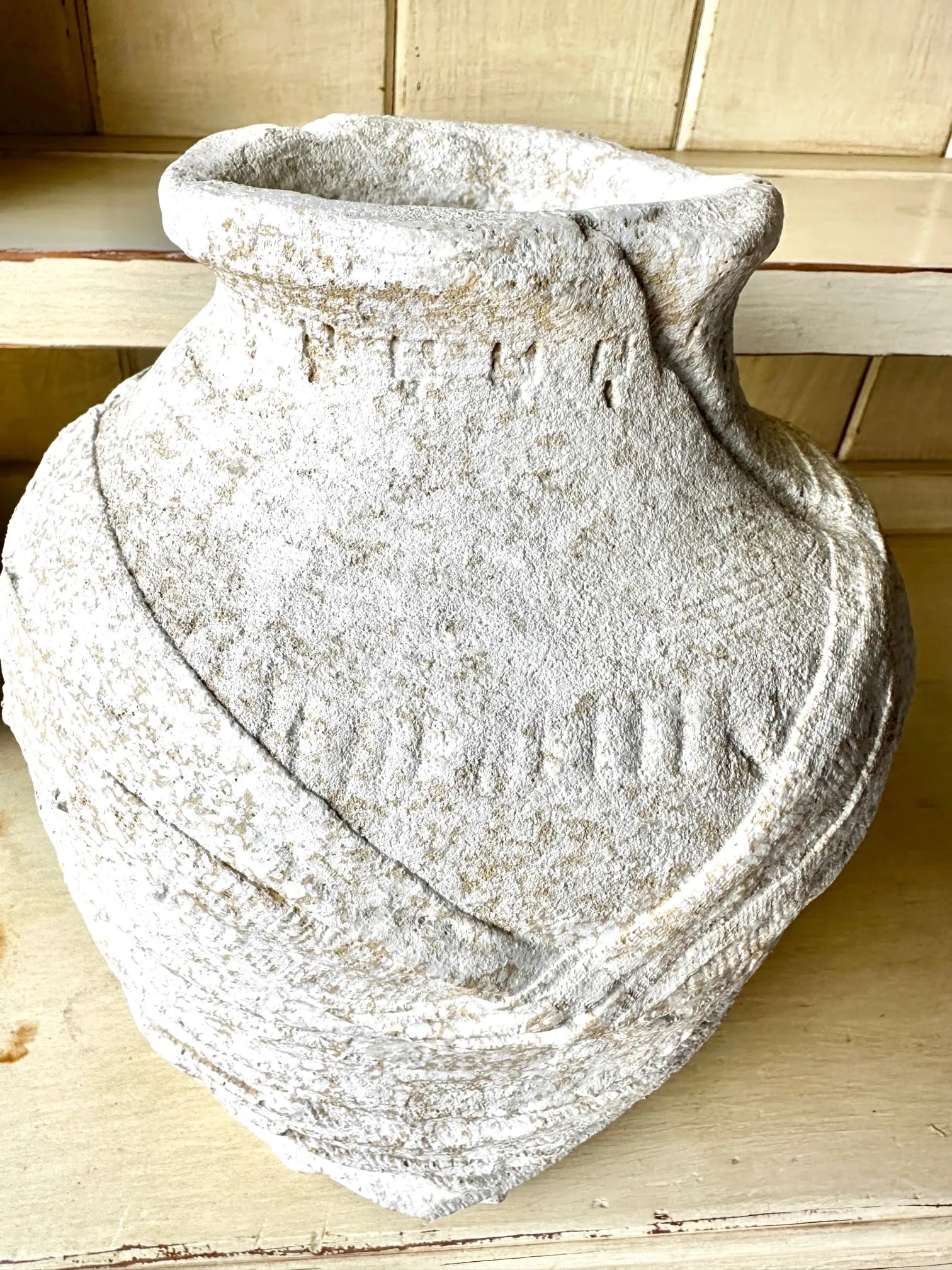 Vintage Plaster/Gauze Wrapped Textured Vase - 6