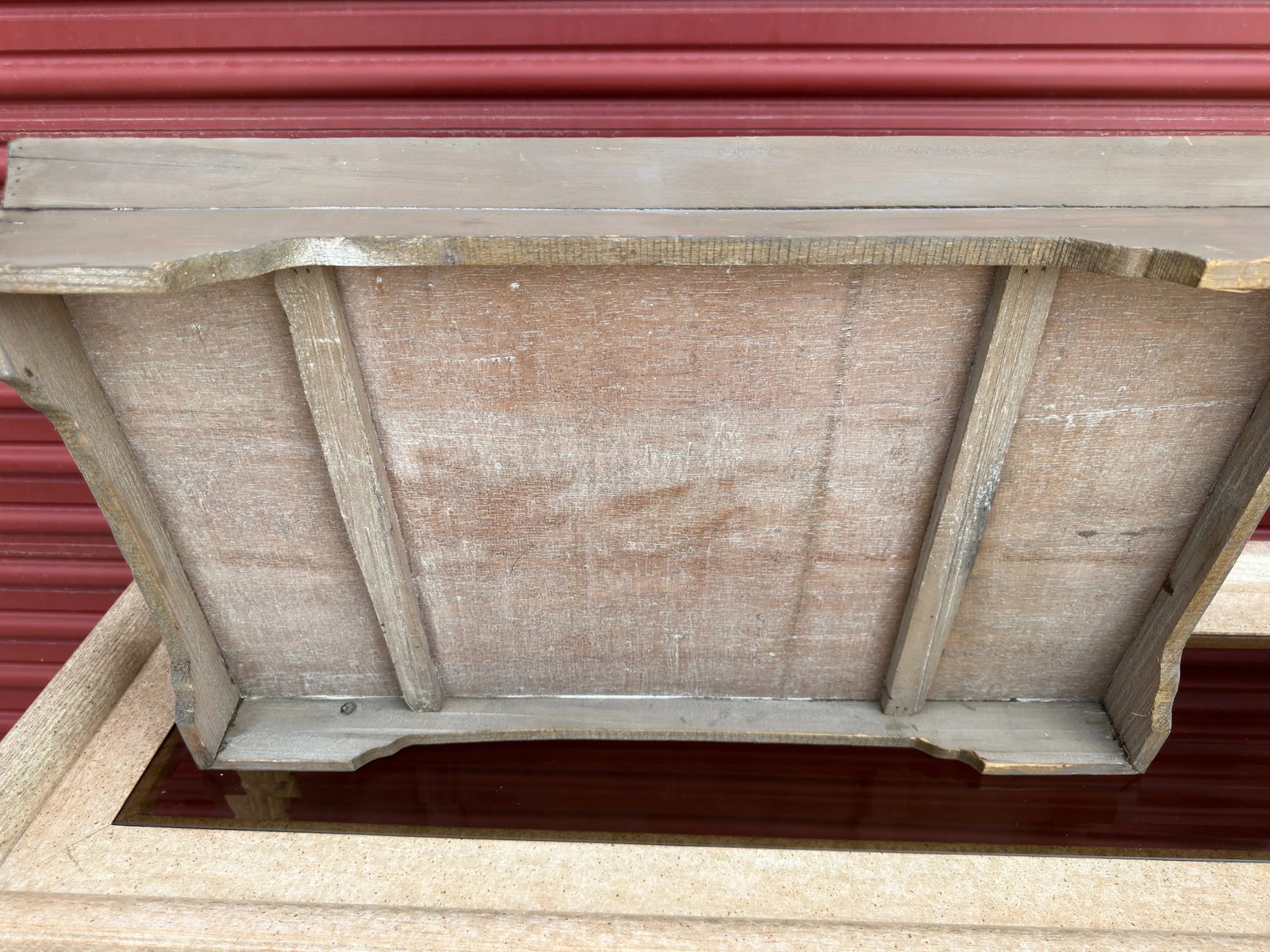Farmhouse Chic Gray Wood Serving Tray - 4
