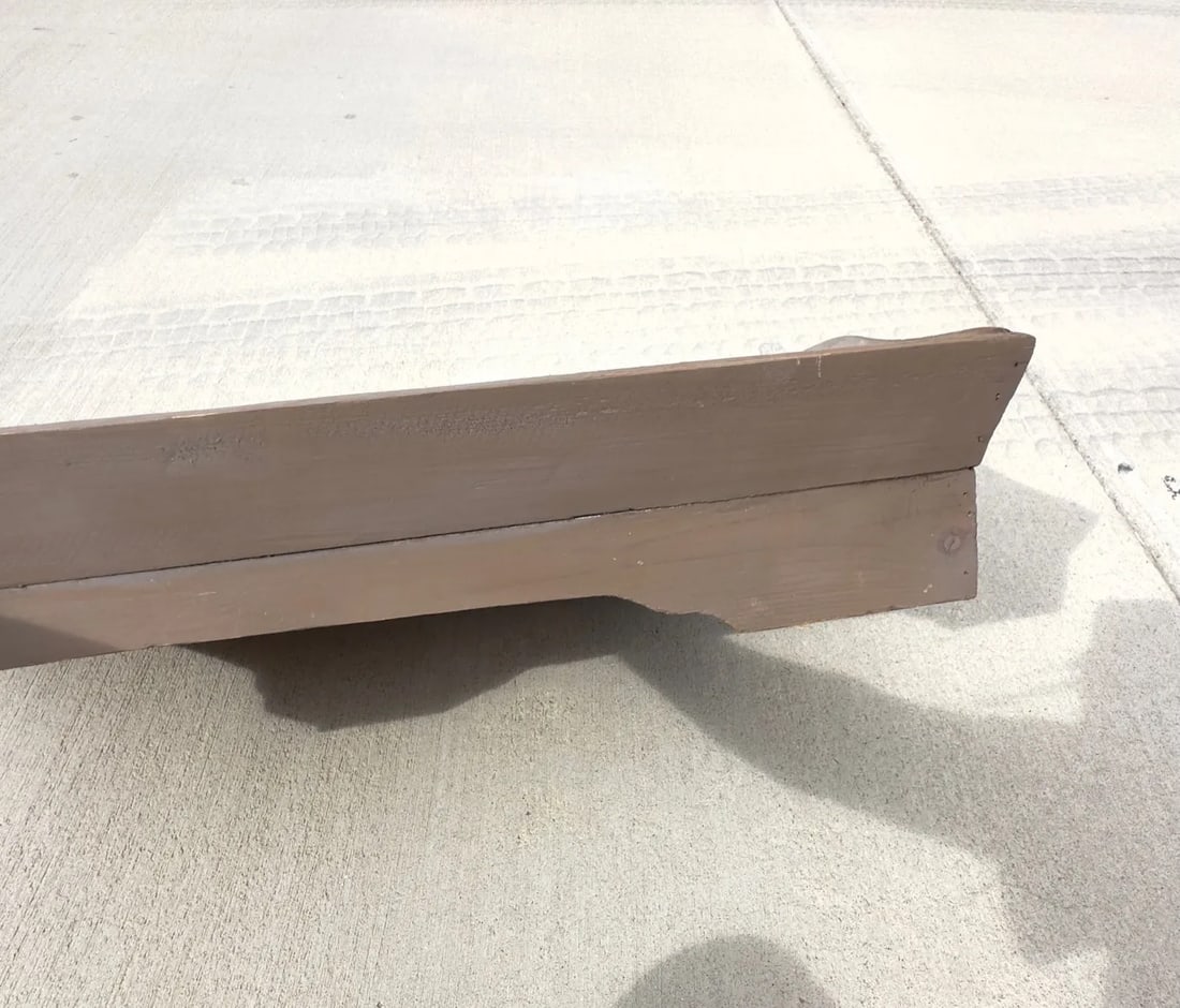 Farmhouse Chic Gray Wood Serving Tray - 5